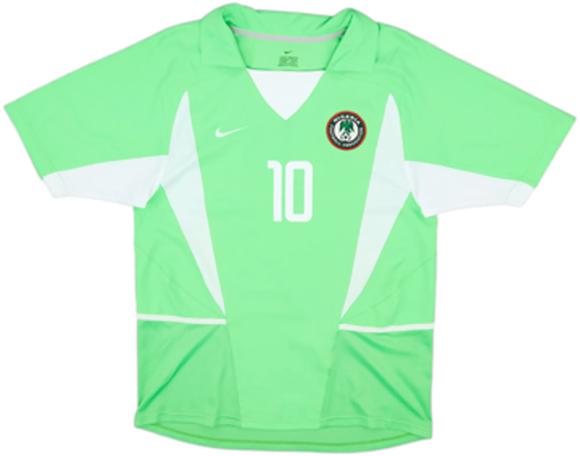 2002-04 Nigeria Home Shirt Okocha #10 - 8/10 - (S)