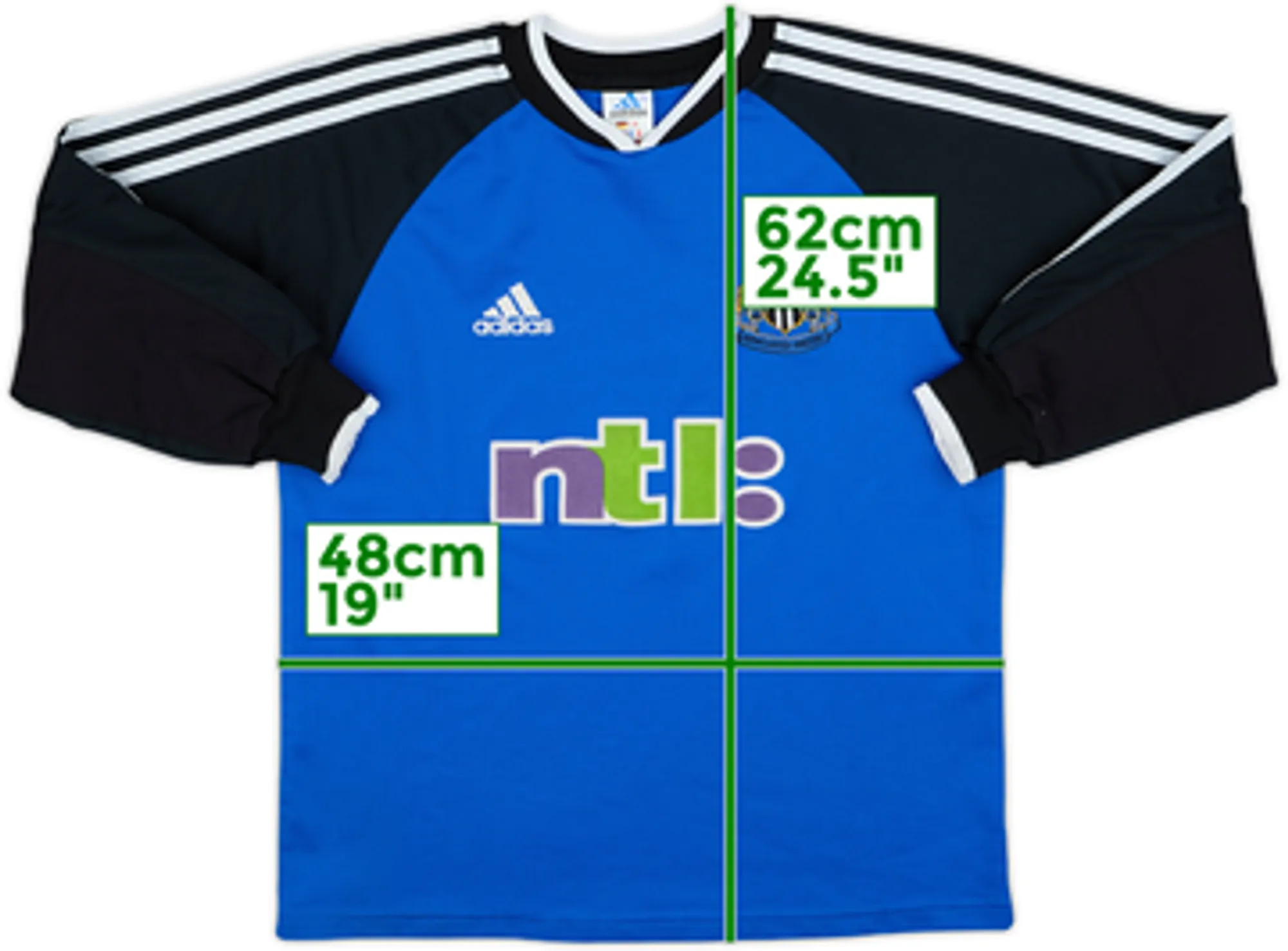 2000-01 Newcastle GK Shirt - 8/10 - (Y)