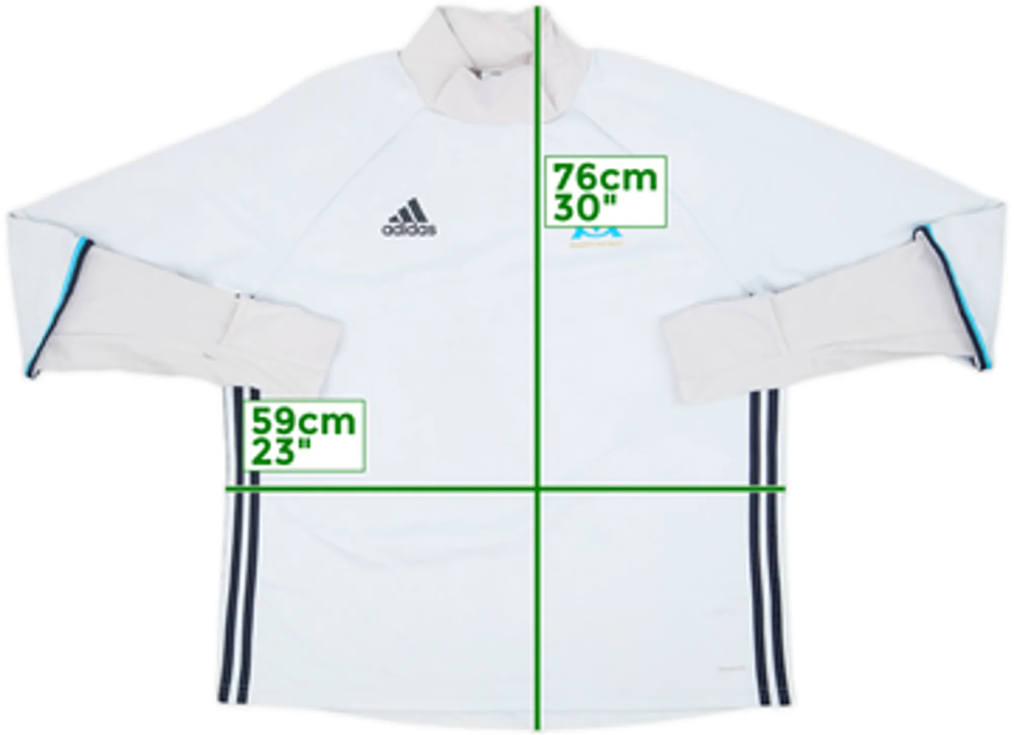 2016-17 Olympique Marseille adidas Drill Top - 5/10 - (L)