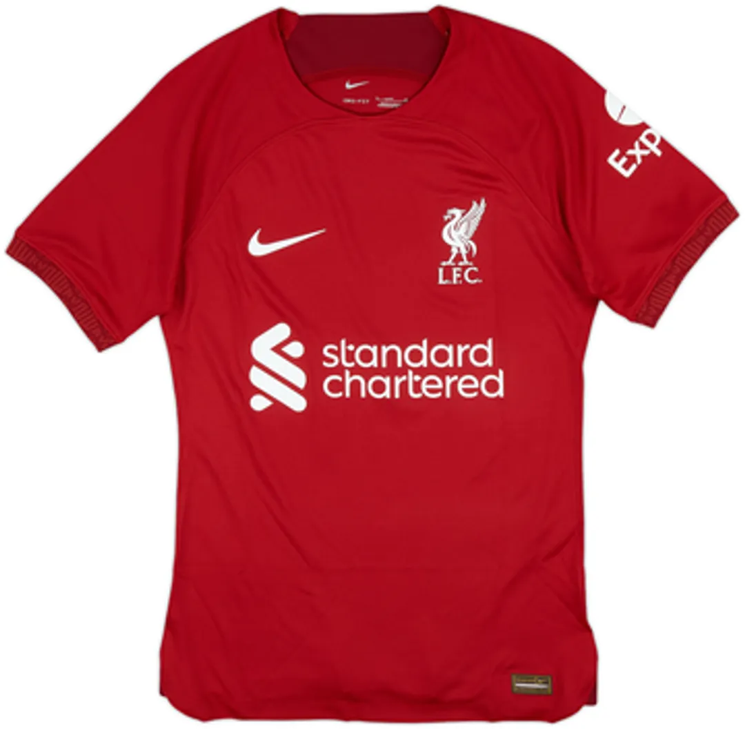 2022-23 Liverpool Authentic Home Shirt Virgil #4 - 8/10 - (Women's