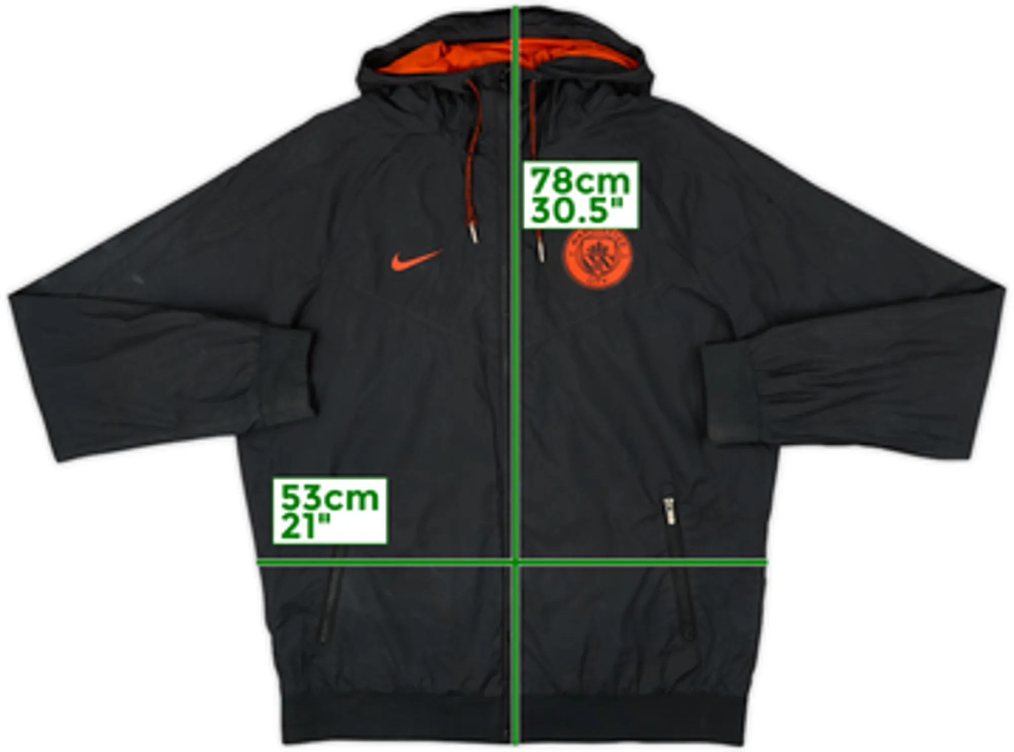 2016-17 Manchester City Nike Hooded Track Jacket - 5/10 - (M)