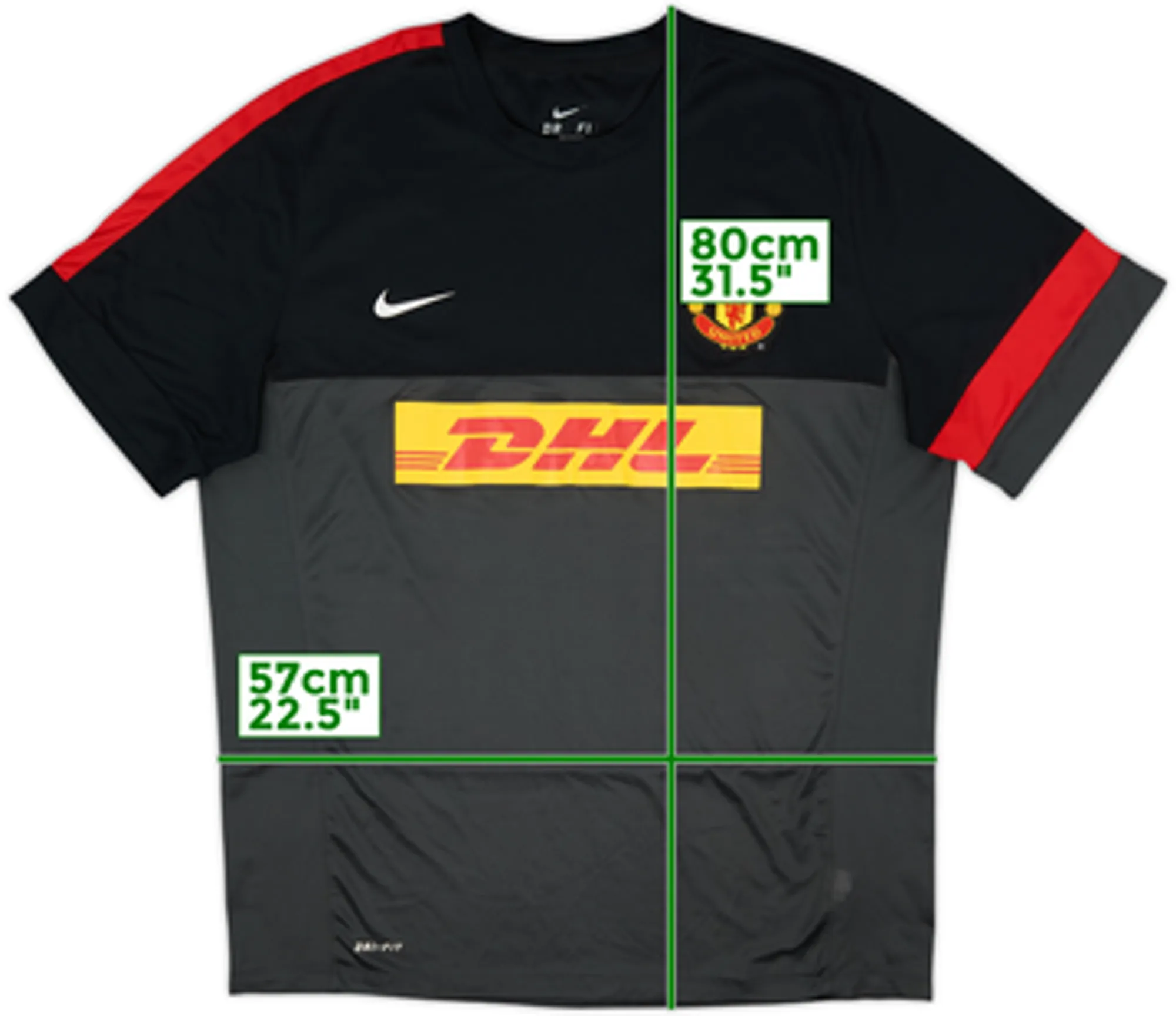 2012-13 Manchester United Nike Training Shirt - 8/10 - (L)