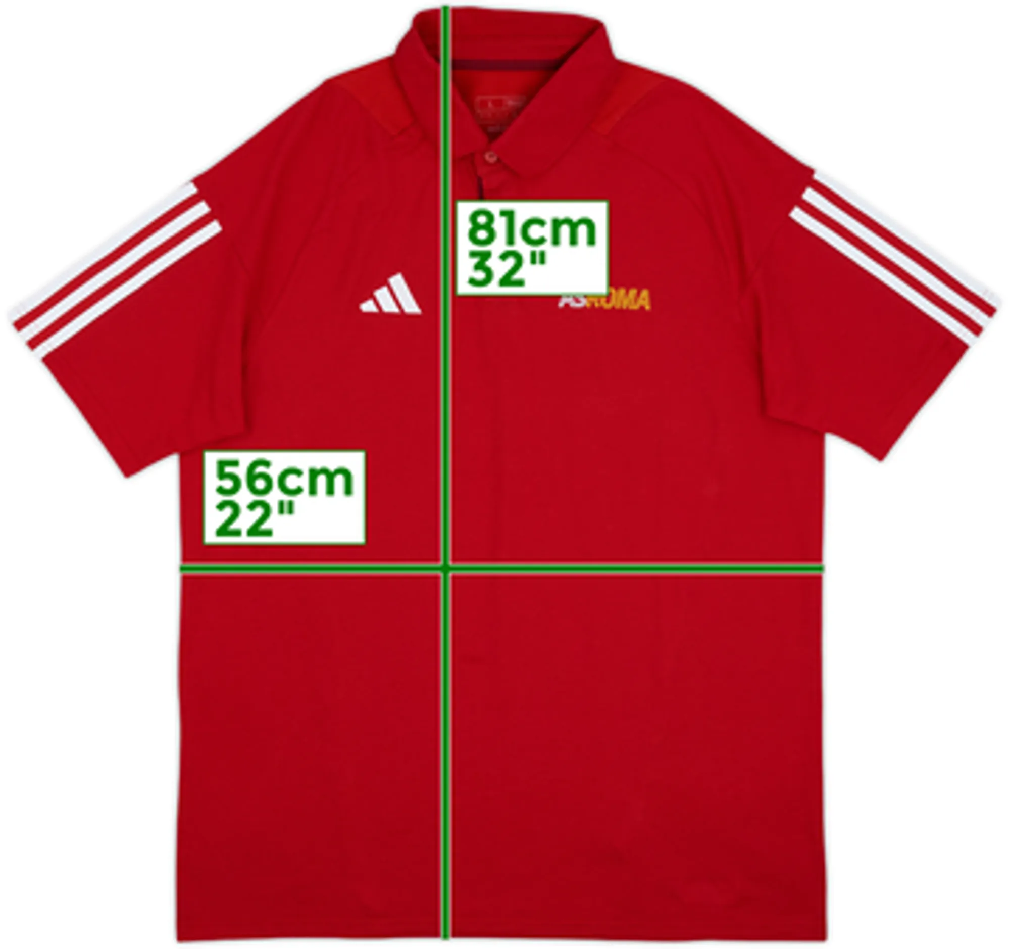 2023-24 Roma adidas Polo Shirt - 9/10 - (L)