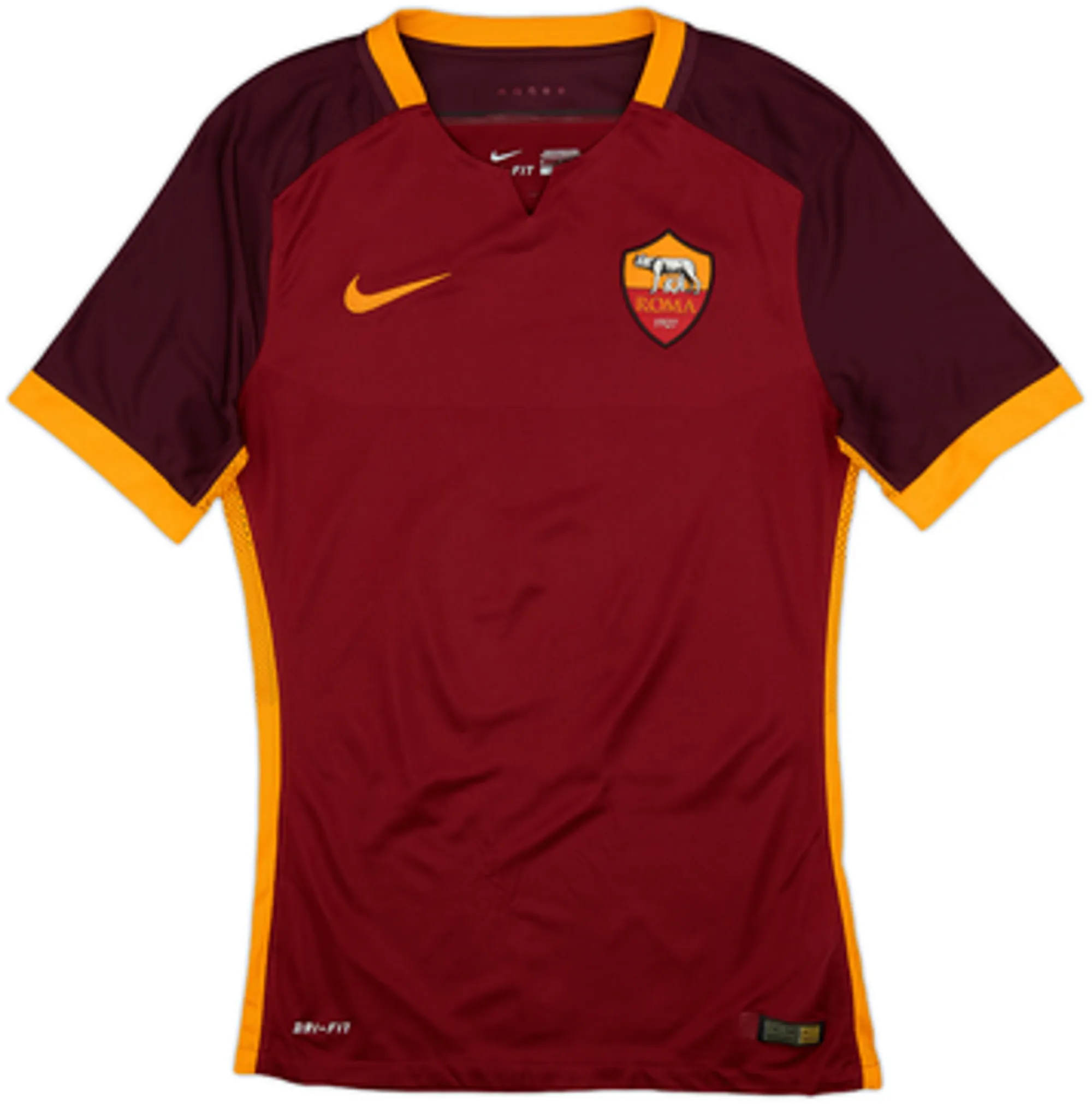 2015-16 Roma Authentic Home Shirt Dzeko #9 - 8/10 - (S)