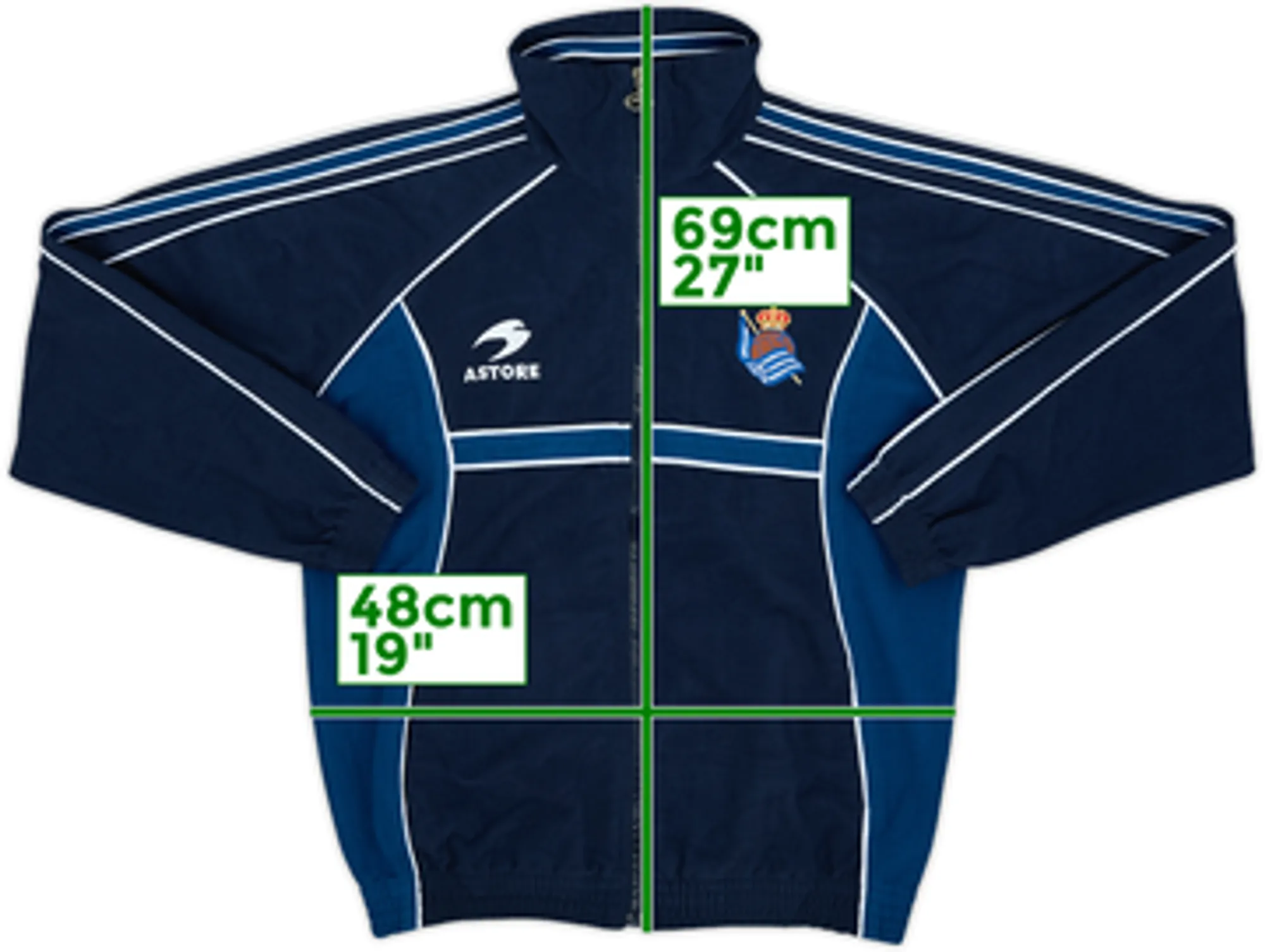 1998-00 Real Sociedad Astore Track Jacket - 10/10 - (S)