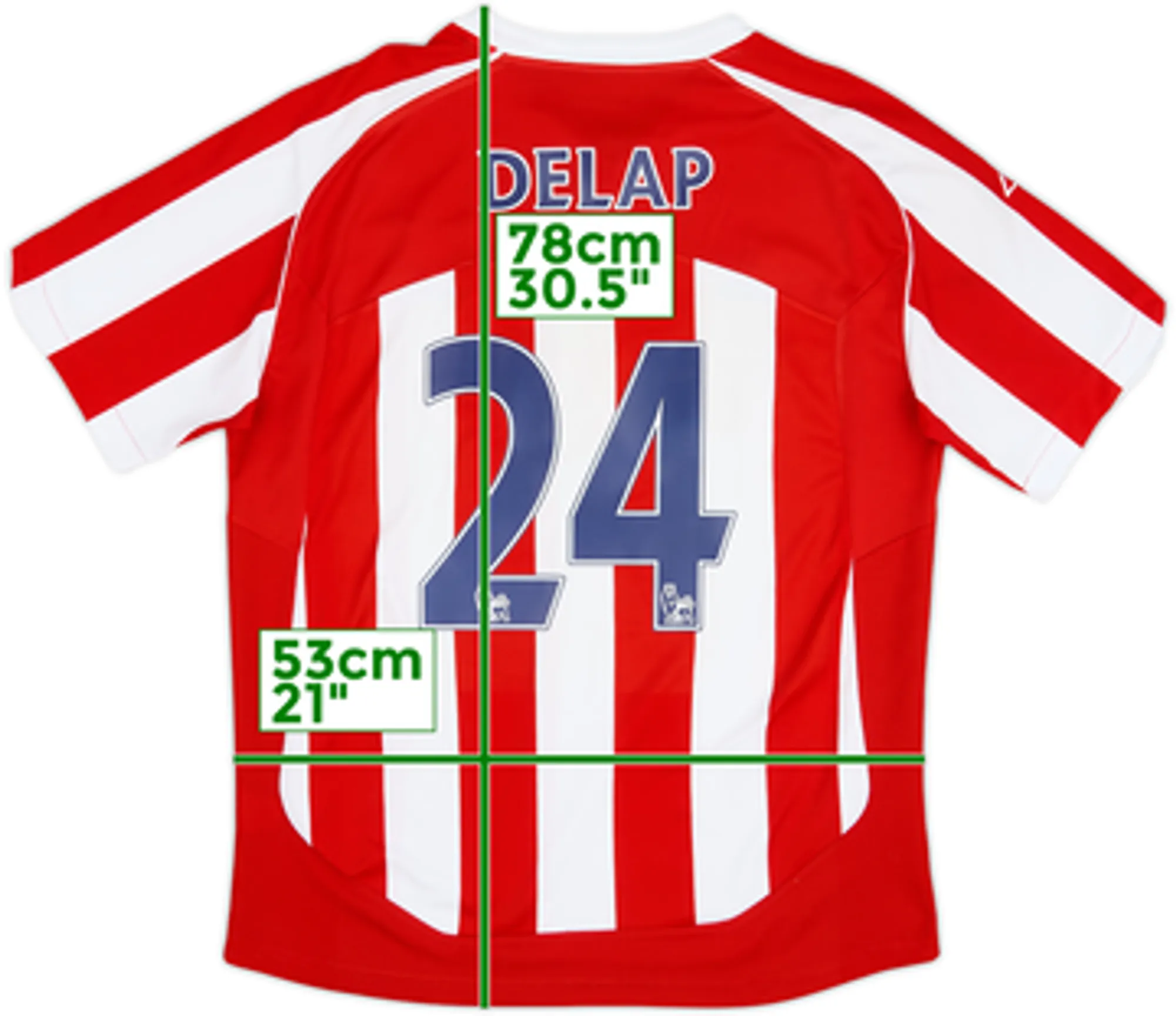 2009-10 Stoke City Home Shirt Delap #24 - 6/10 - (XXL)