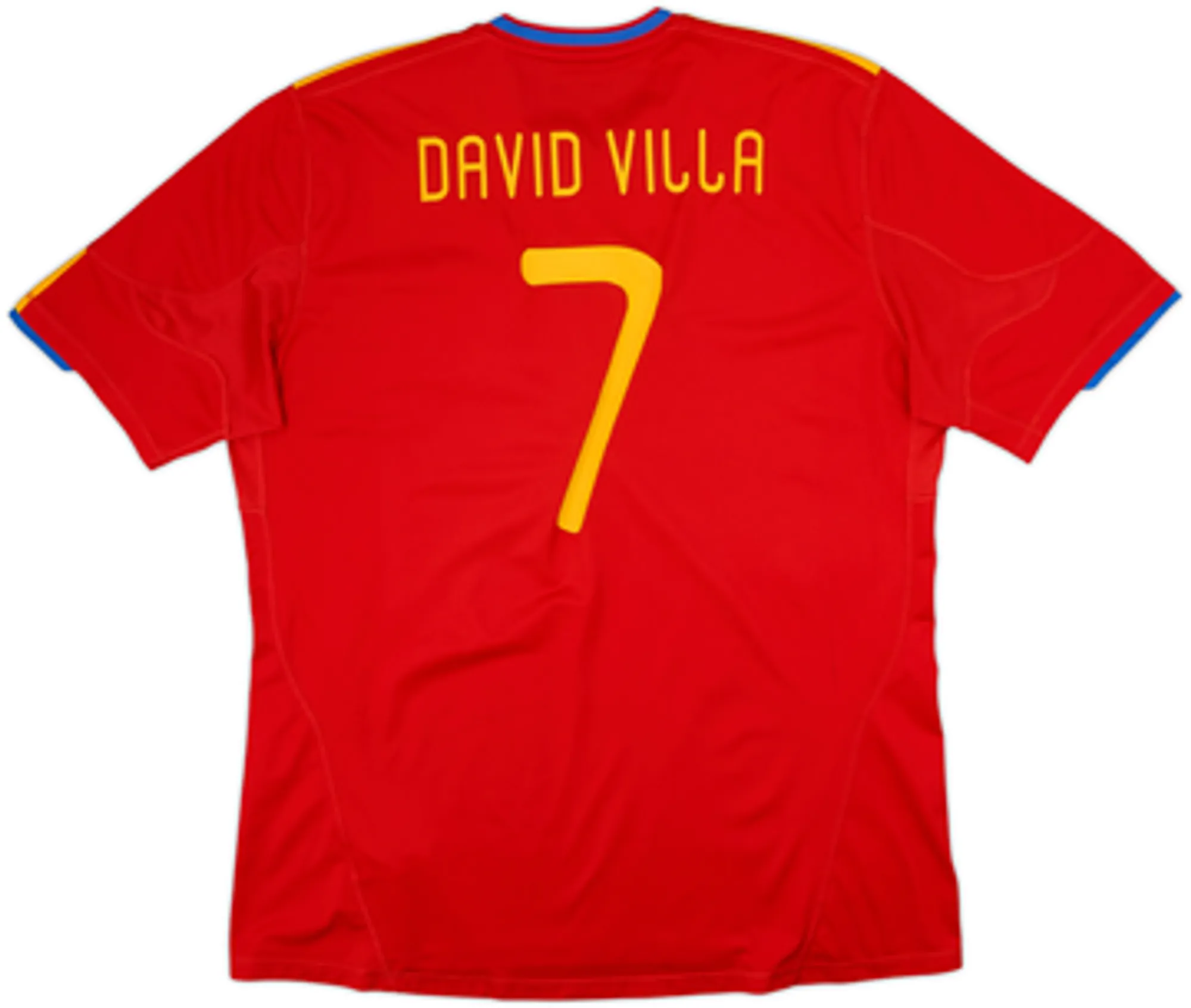 2009-10 Spain Home Shirt David Villa #7 - 6/10 - (M)