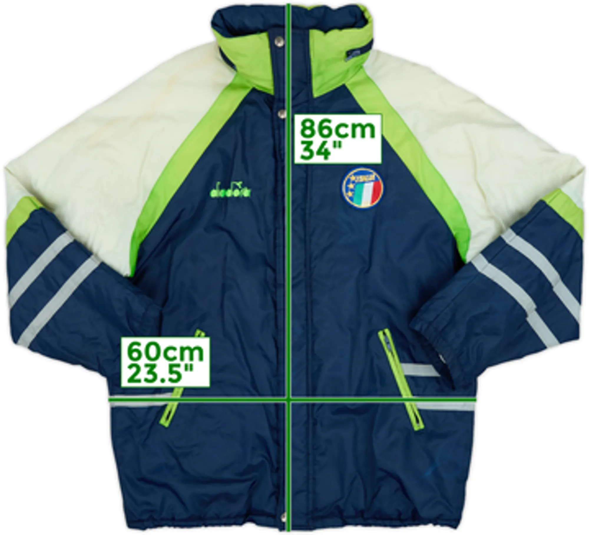1990 Italy Diadora Padded Bench Coat - 6/10 - (M)