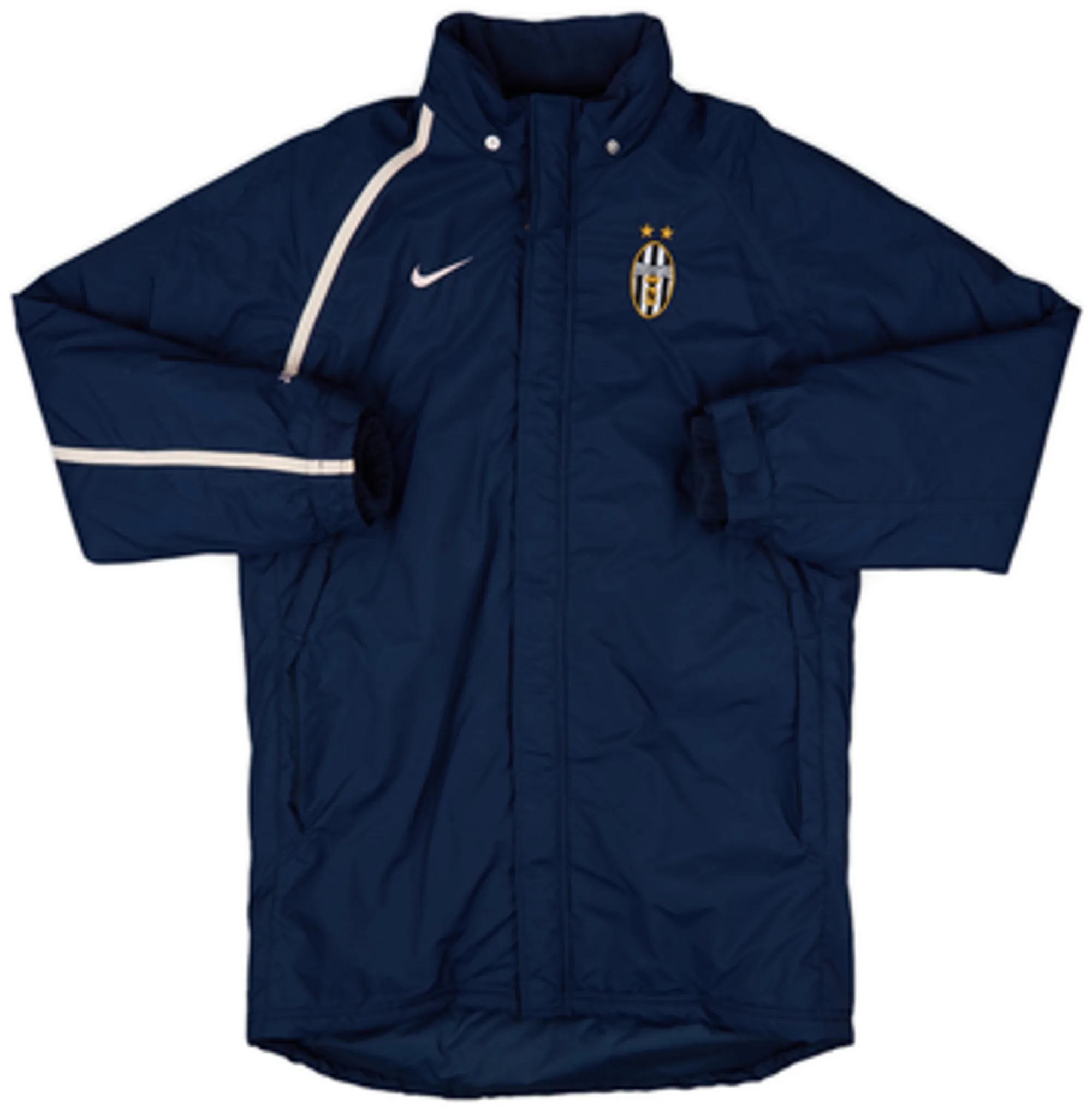 2004-05 Juventus Nike Hooded Padded Bench Coat - 8/10 - (M)