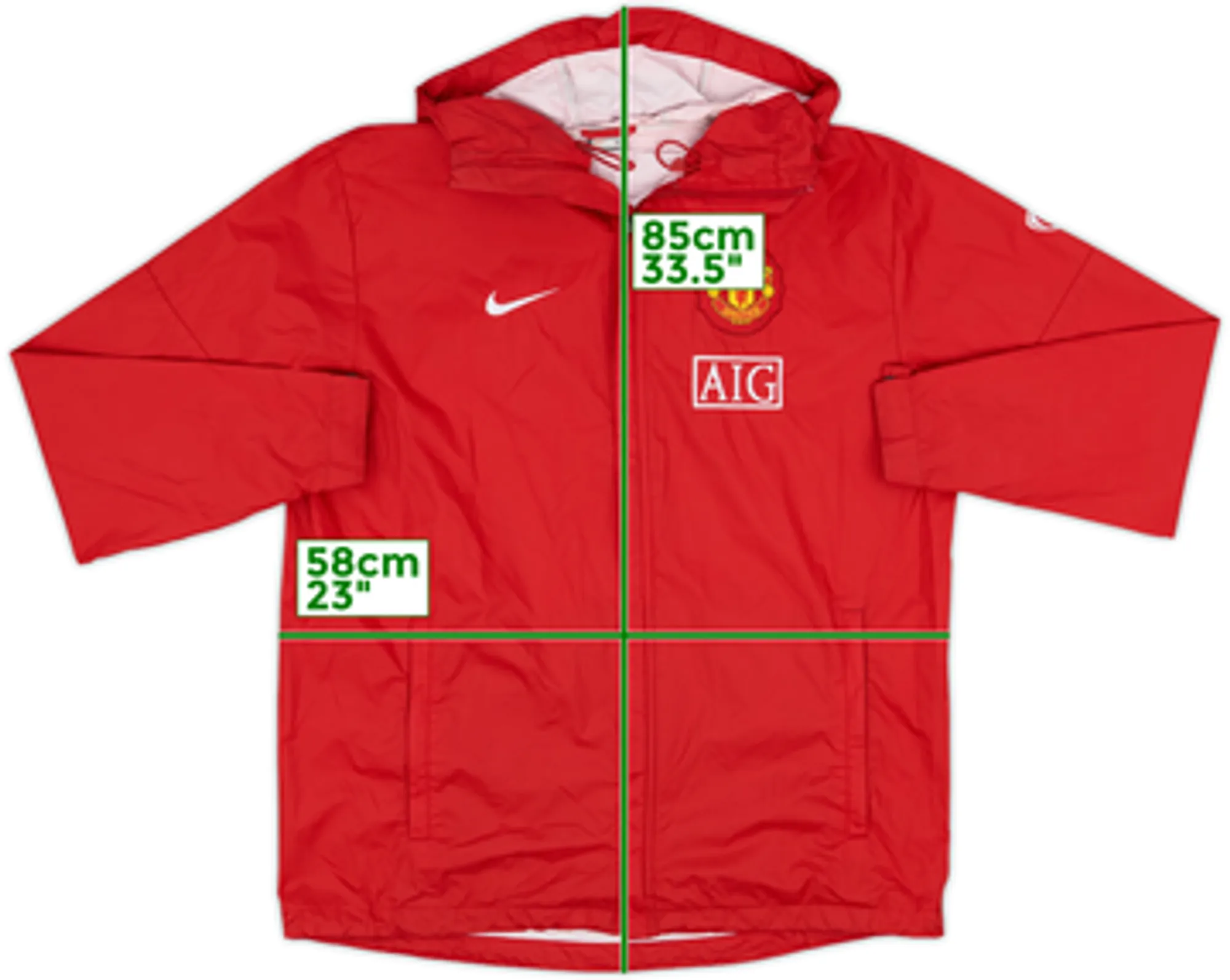 2009-10 Manchester United Nike Rain Coat - 8/10 - (M)