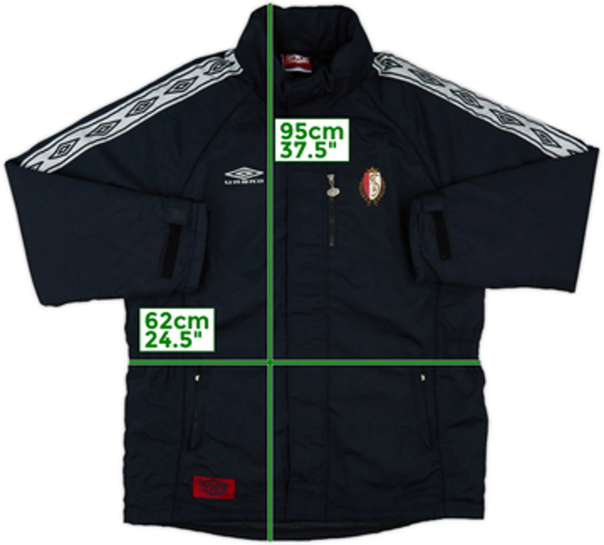 2003-04 Standard Liege Umbro Padded Bench Coat - 7/10 - (L)