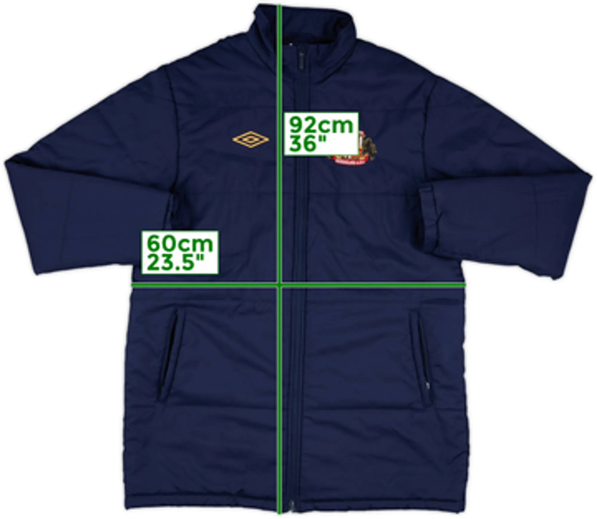 2010-11 Sunderland Umbro Padded Bench Coat - 9/10 - (L)
