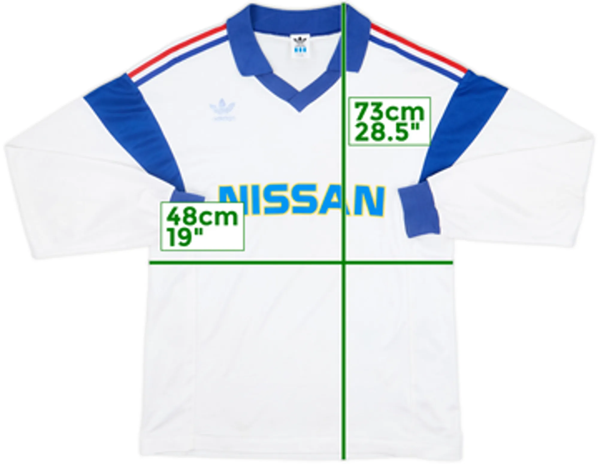 1991-92 Yokohama Marinos Away L/S Shirt - 6/10 - (M/L)