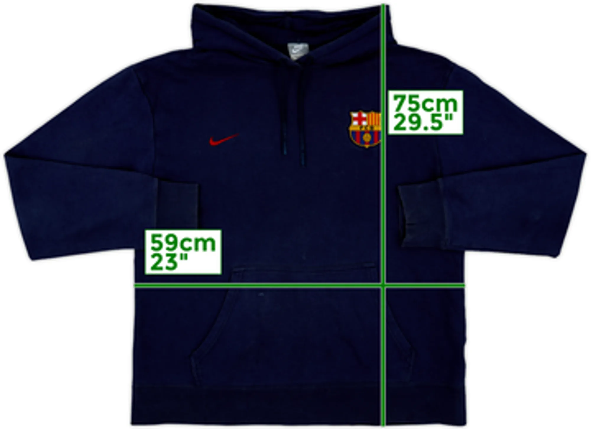 2009-10 Barcelona Nike Hooded Top - 7/10 - (XL)