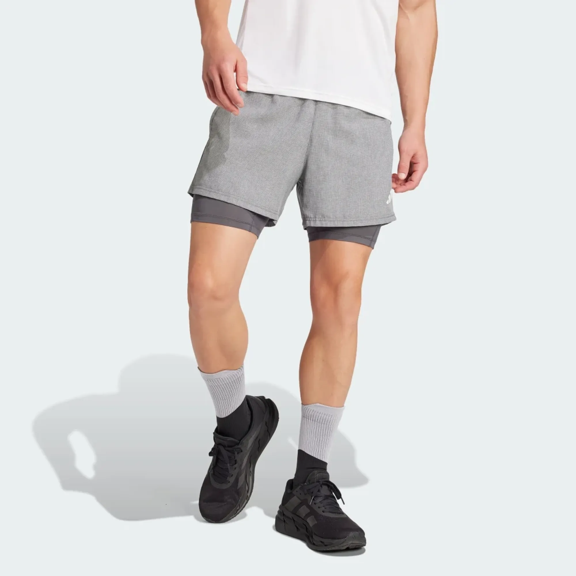 adidas Own the Run CLIMACOOL 2-in-1 5-Pocket Shorts