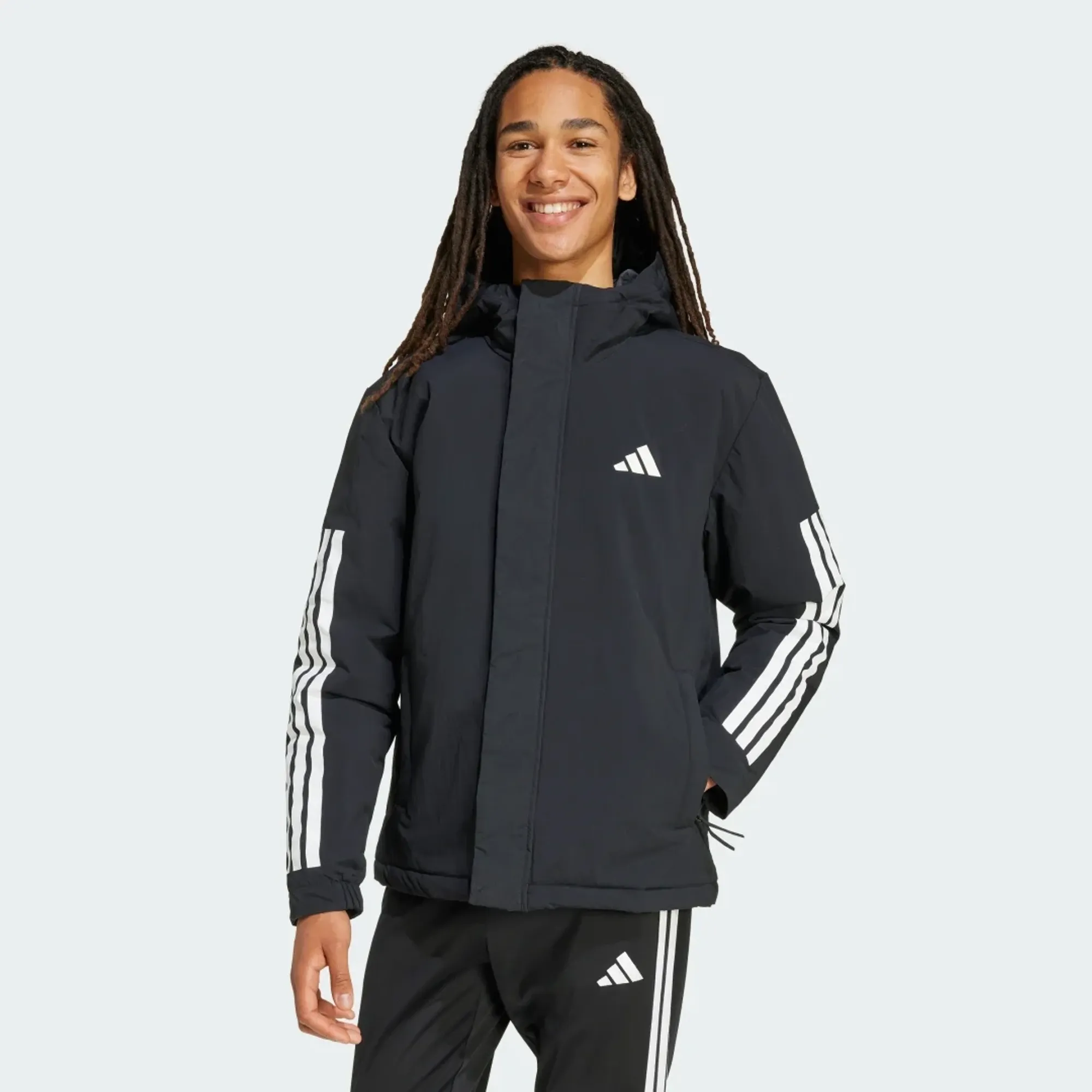adidas Climawarm 3-Stripes Insulated Hooded Jacket