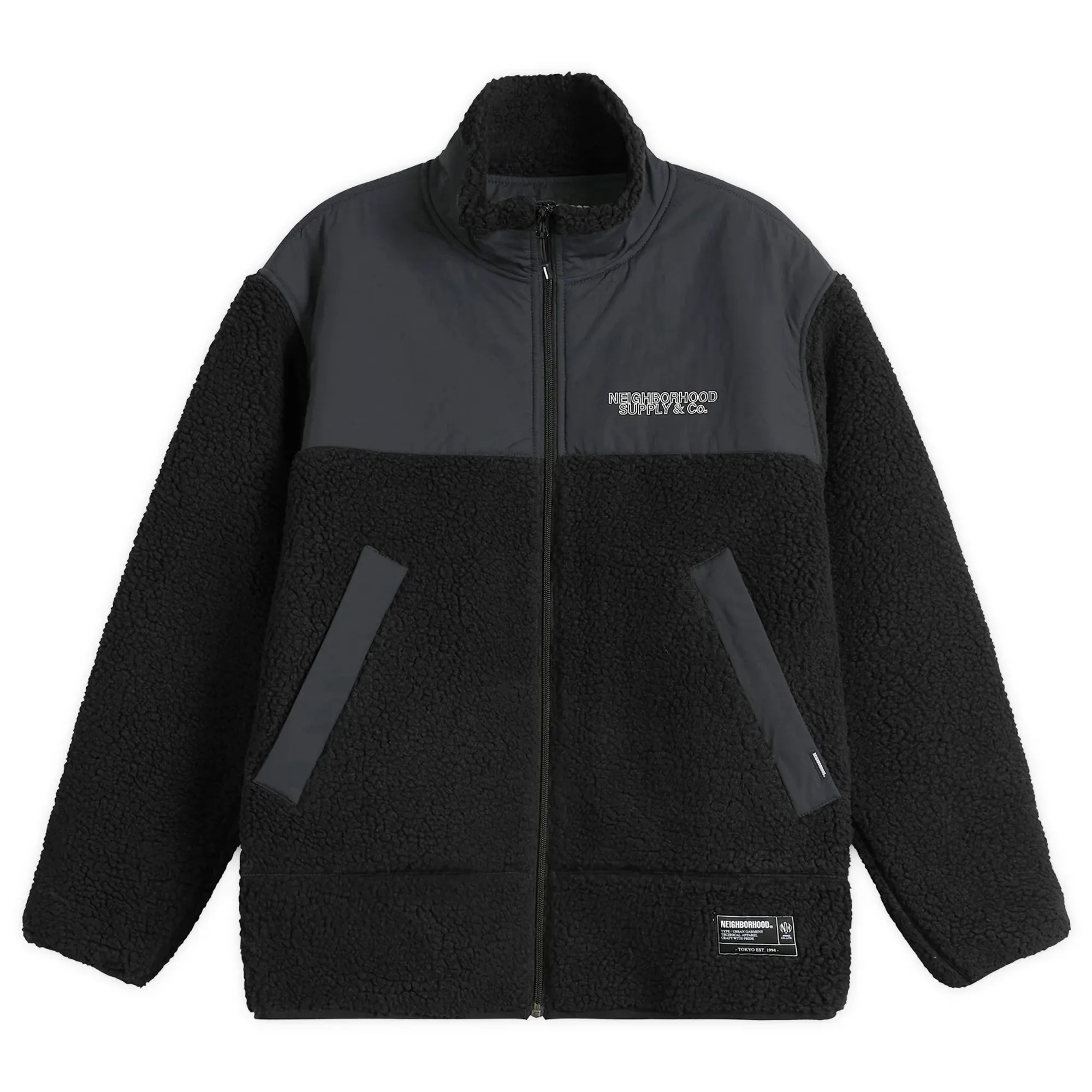 Neighborhood Men's Fleece Jacket Black