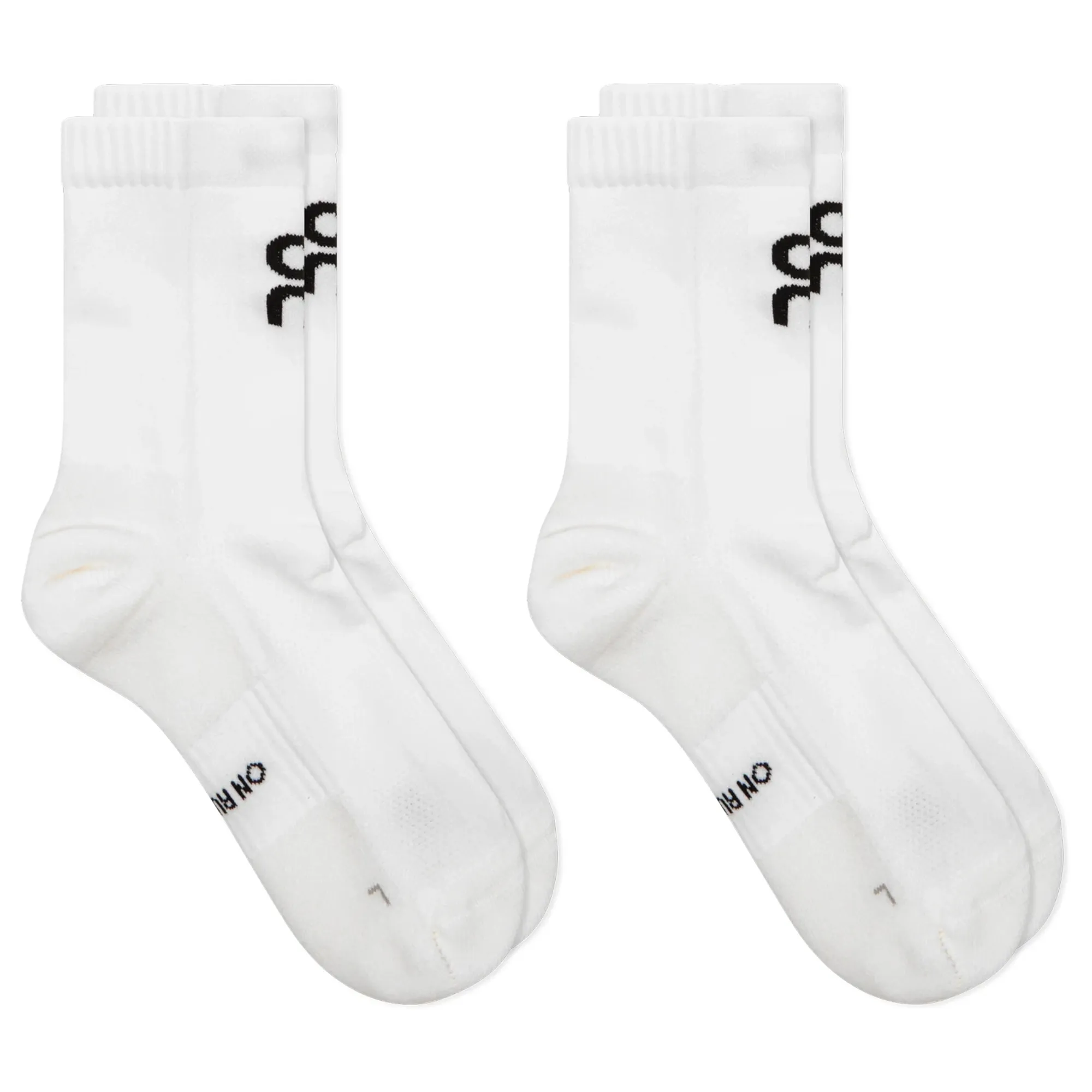 ON Core Run Sock High 2P White