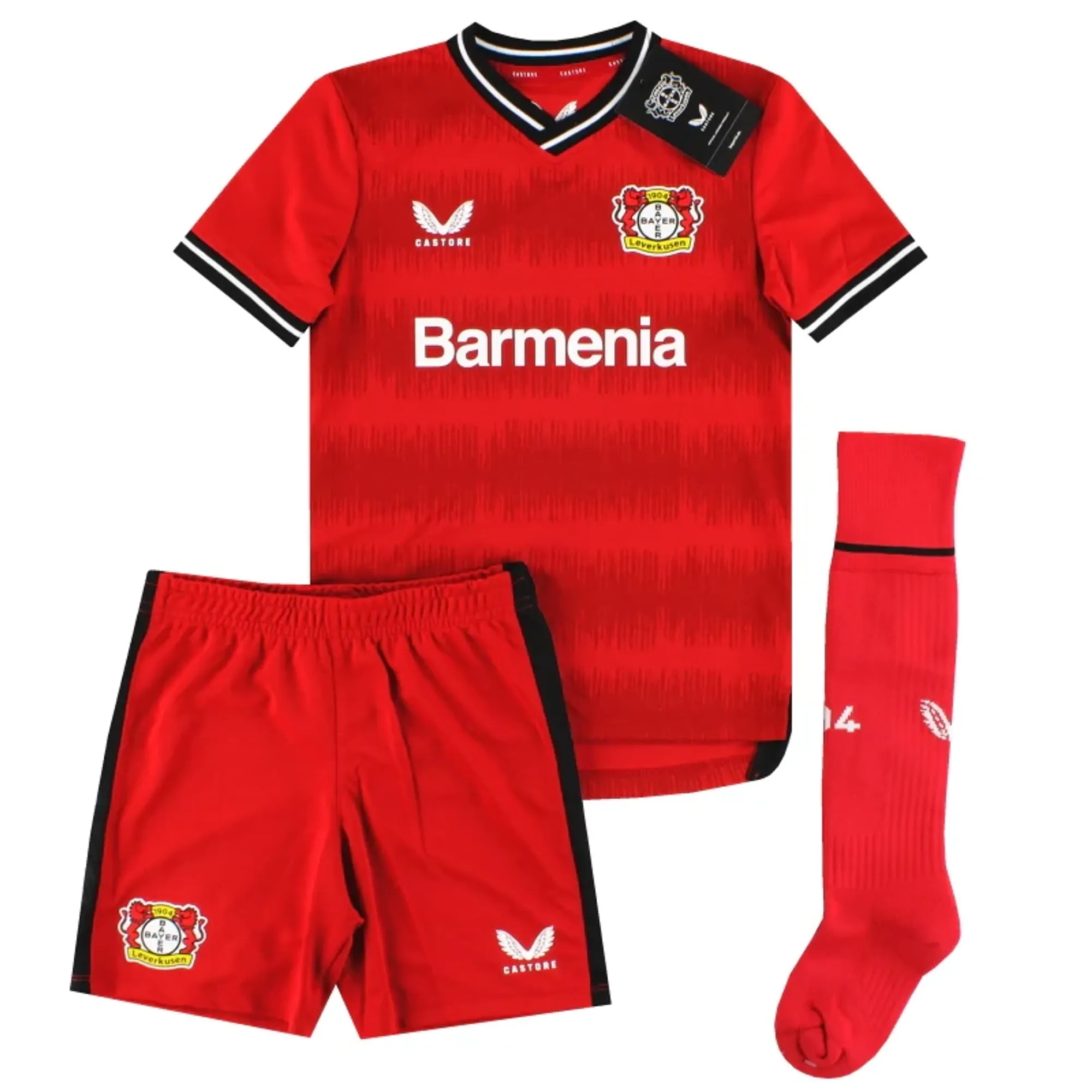 2022-23 Bayer Leverkusen Castore Full Home Kit *BNIB* Youth - Bayer Leverkusen / BNIB 