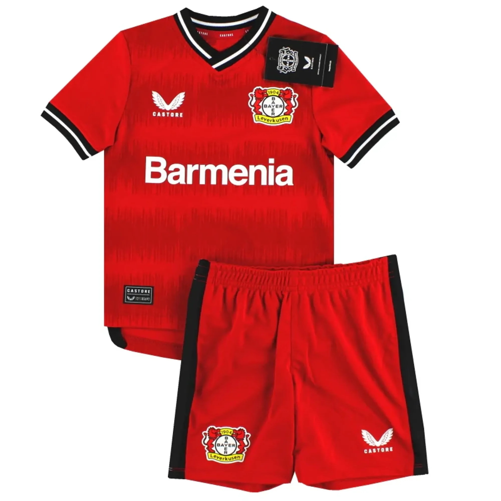 2022-23 Bayer Leverkusen Castore Home Shirt and Shorts *BNIB* 5-6 Years - Bayer Leverkusen / BNIB 