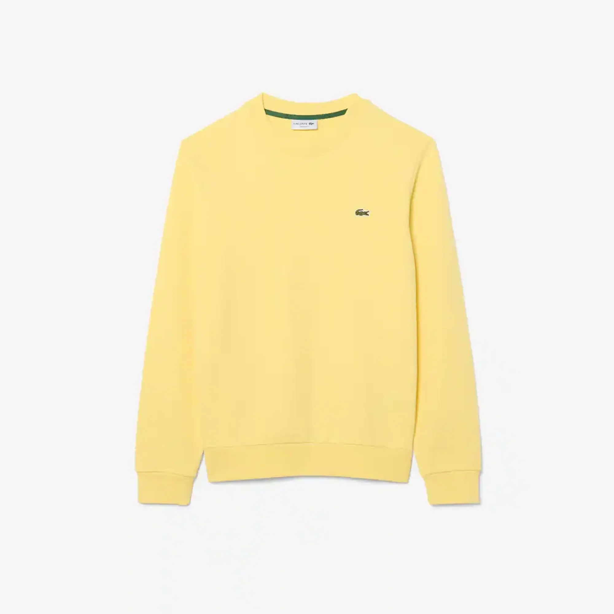 Lacoste Classic Fit Fleece Sweatshirt - Pastel Yellow