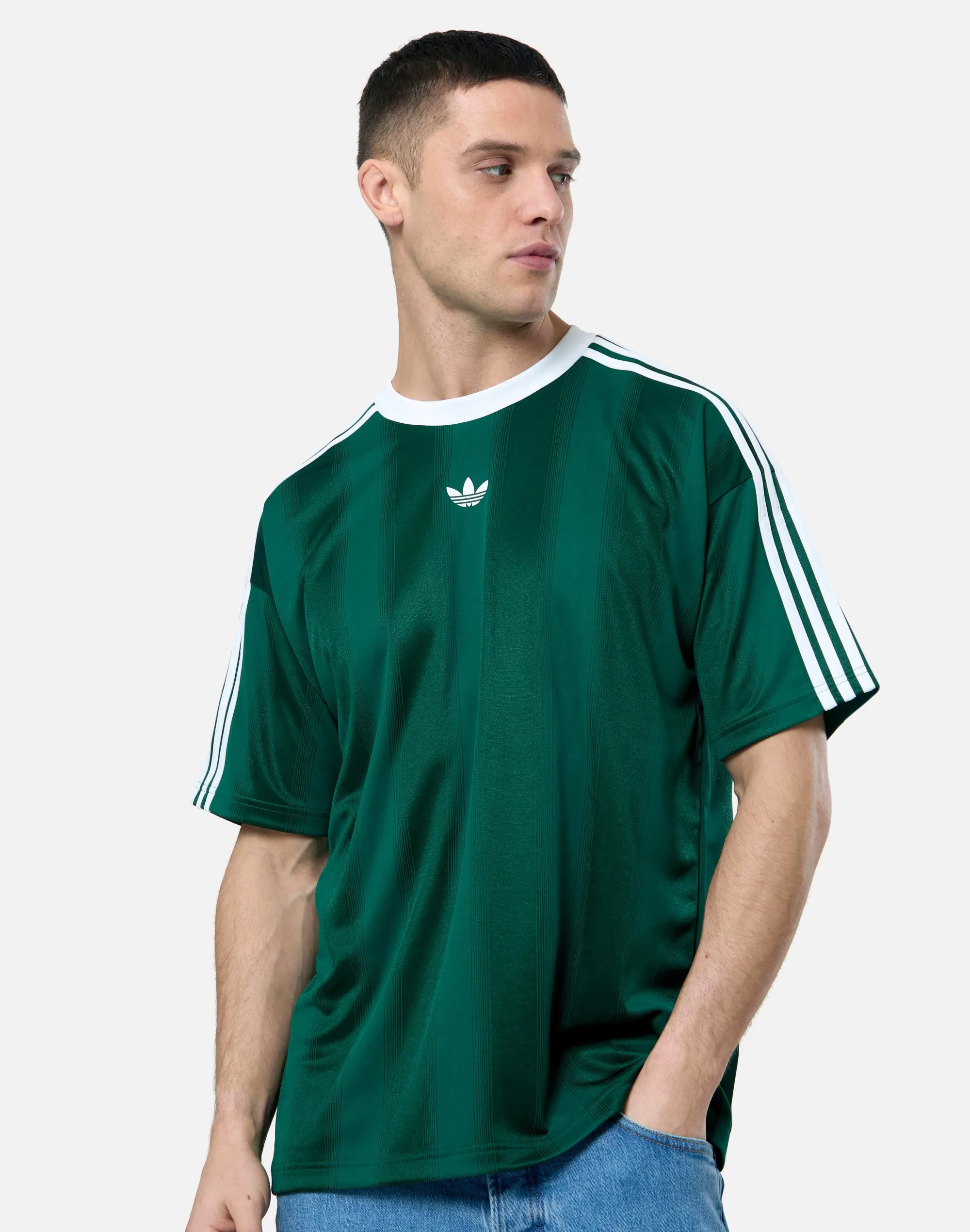 Jersey Adidas Adicolor Jacquard Jersey Collegiate Green Xl