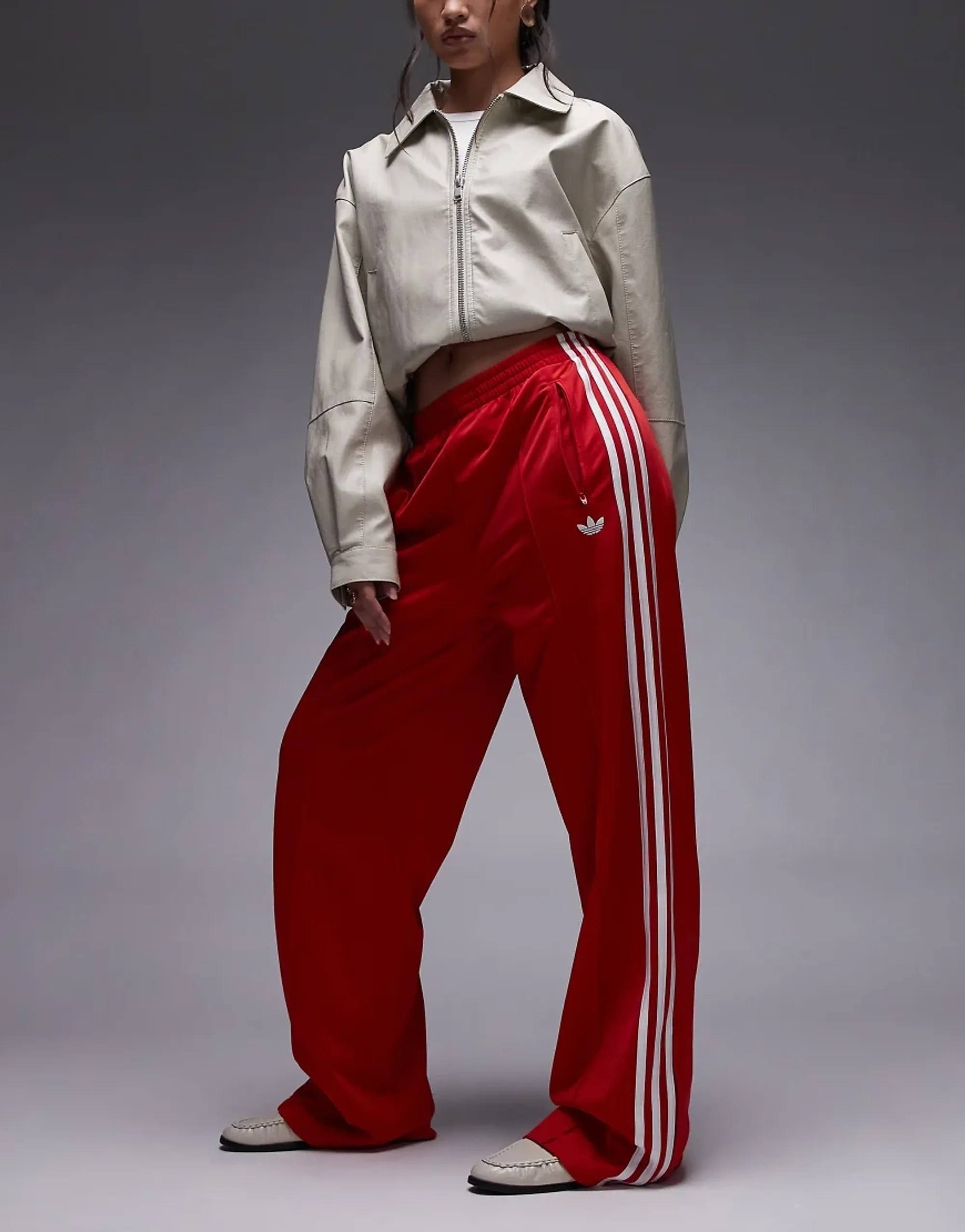 Pants Adidas Firebird Loose Track Tracksuit Bottoms Better Scarlet S