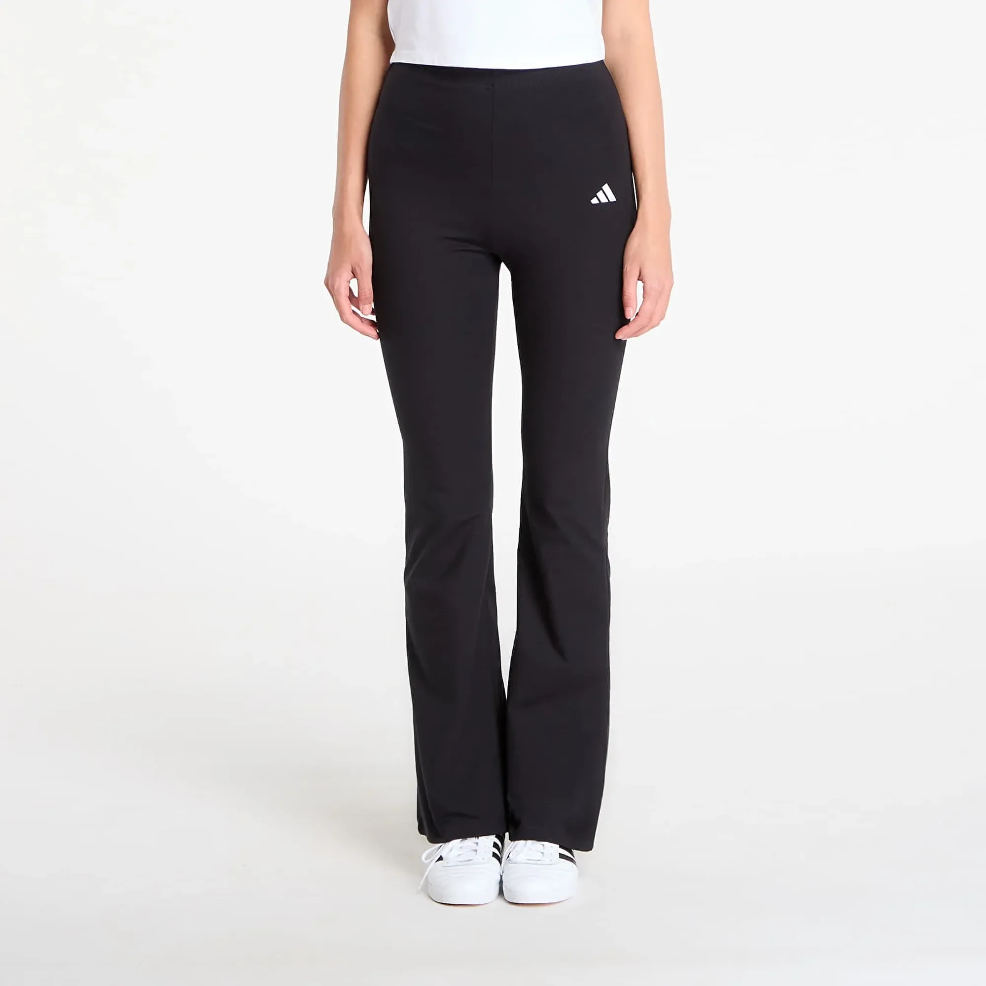 Pants Adidas Essentials Small Logo Flared Leggings Black/ White L