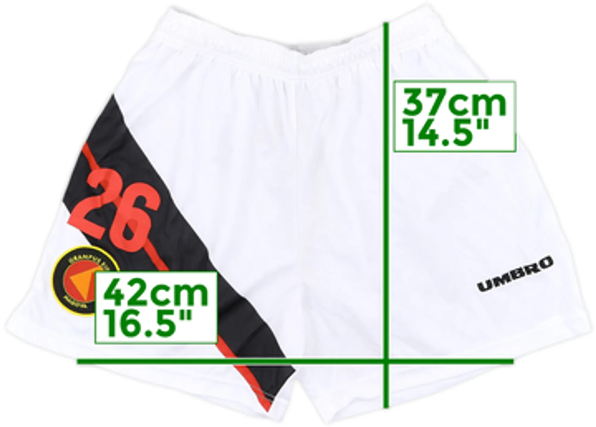 1997 Nagoya Grampus EIght Player Issue Away Shorts #26 - 9/10 - (S)