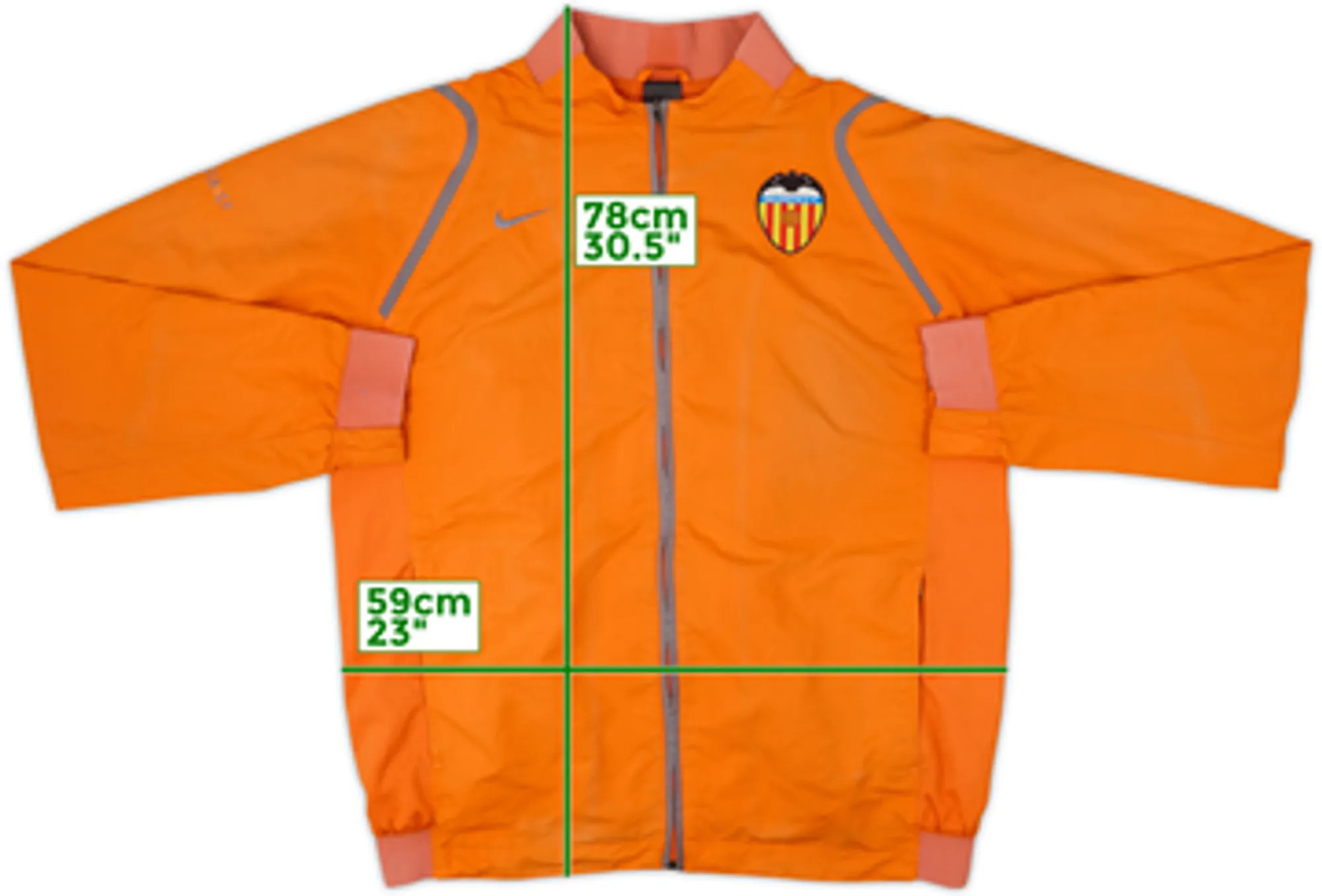 2008-09 Valencia Nike Track Jacket - 7/10 - (XL)
