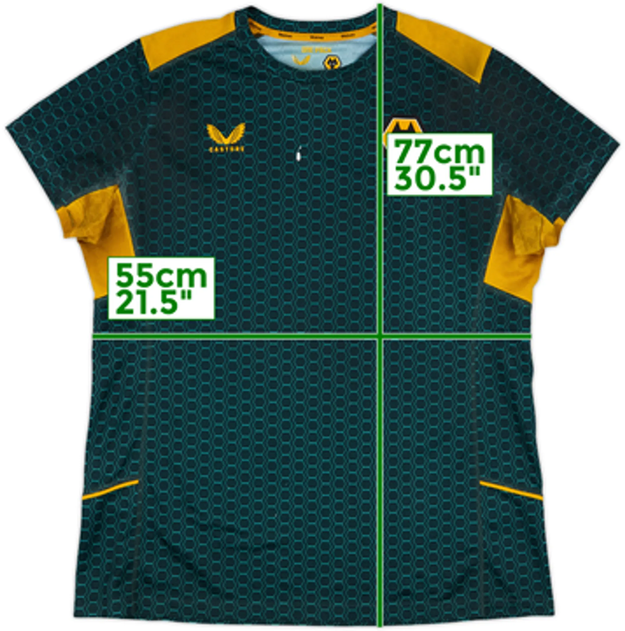 2021-22 Wolves Castore Training Shirt - 5/10 - (Women's XXL)