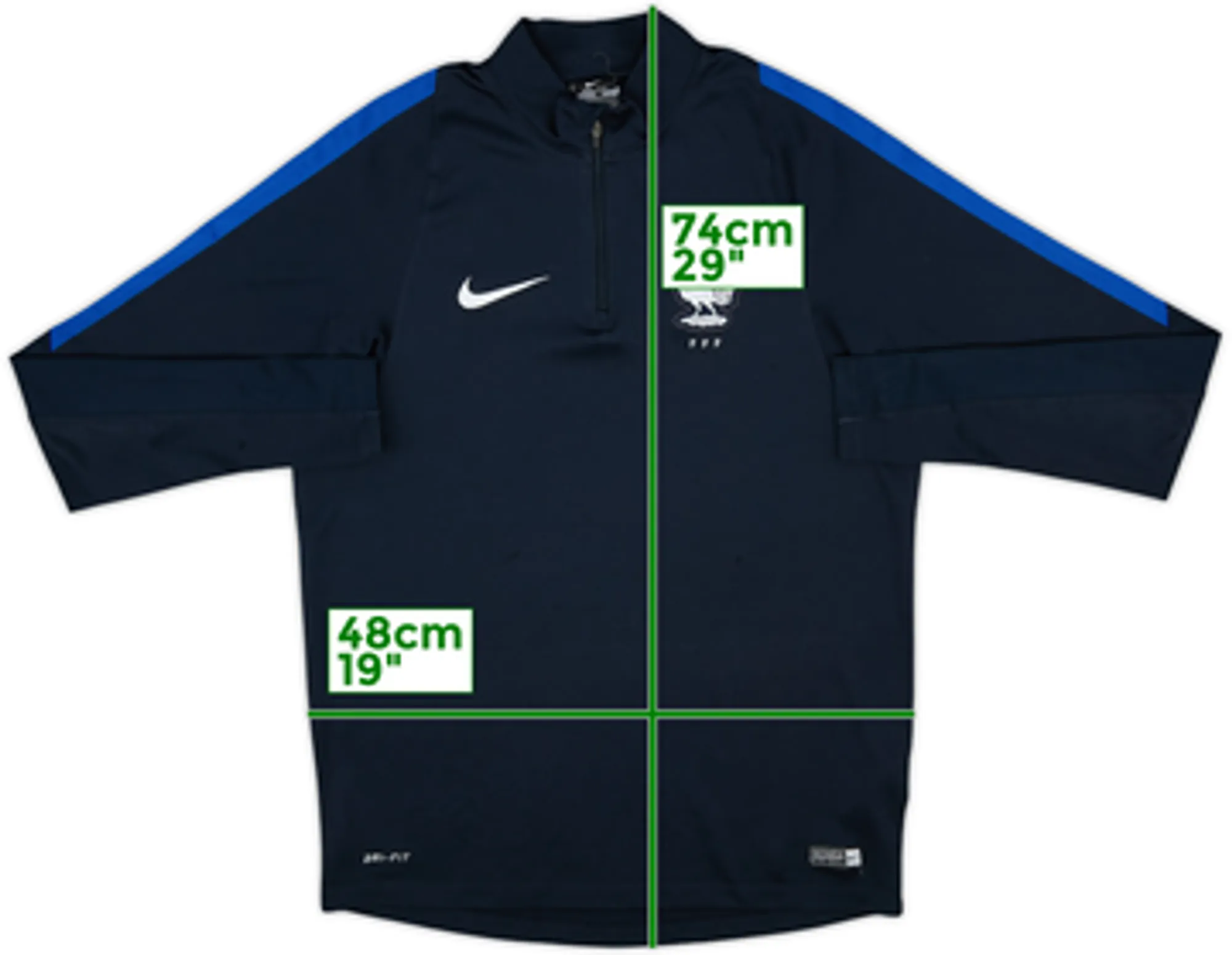 2016-17 France Nike 1/4 Zip Drill Top - 8/10 - (M)