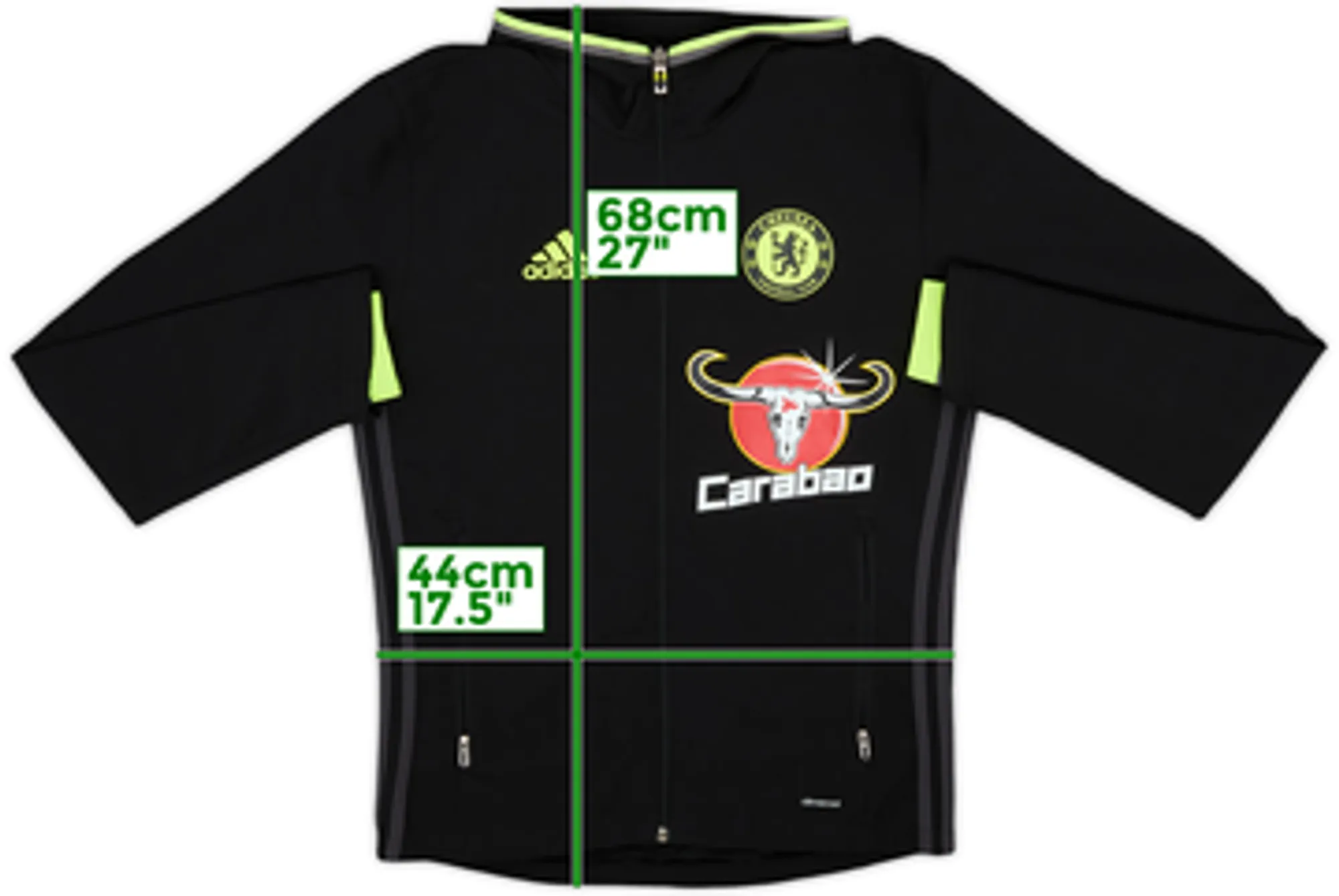 2014-15 Chelsea adidas Hooded Track Jacket - 10/10 - (XS)