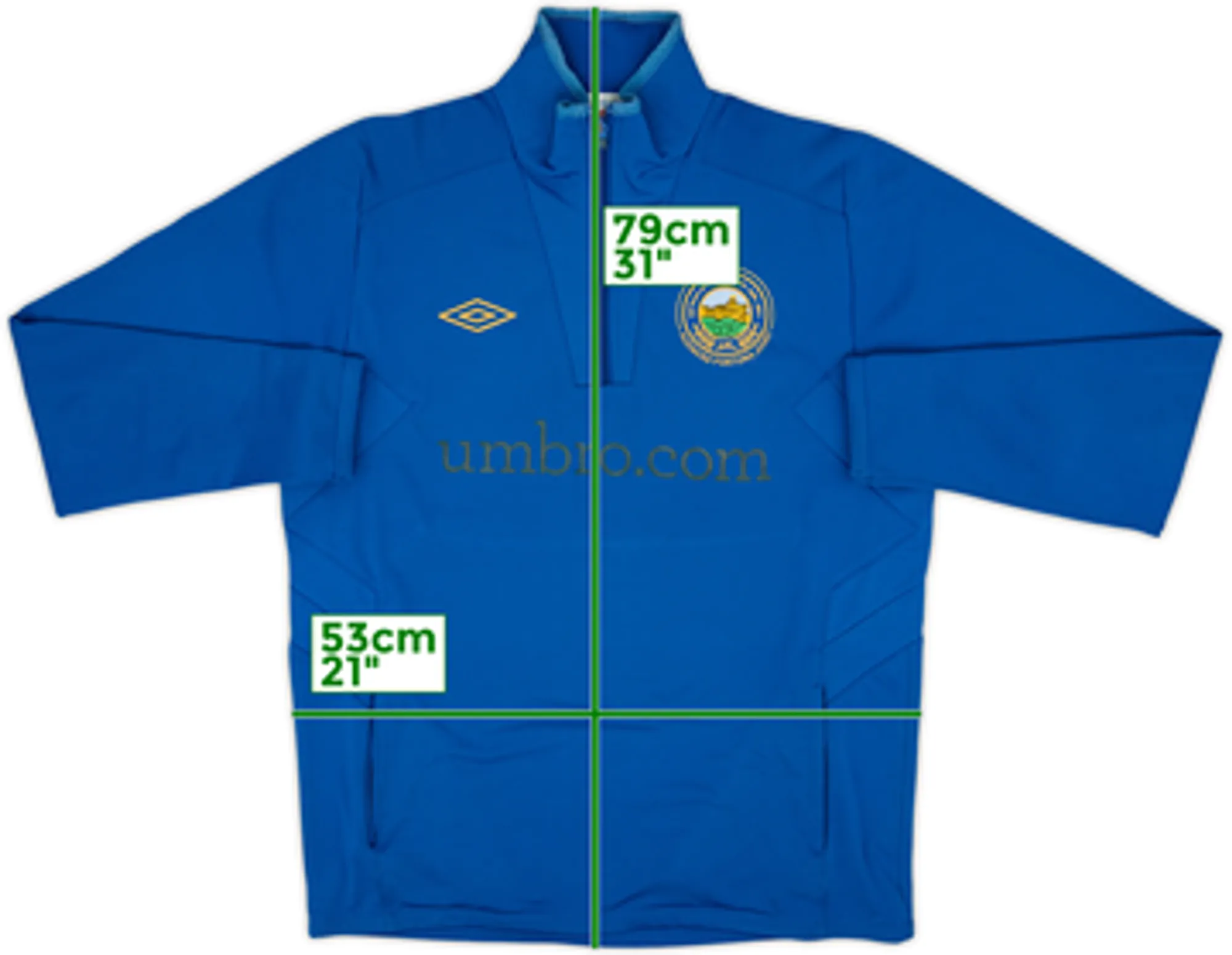 2011-12 Linfield Umbro 1/4 Zip Drill Top - 8/10 - (L)