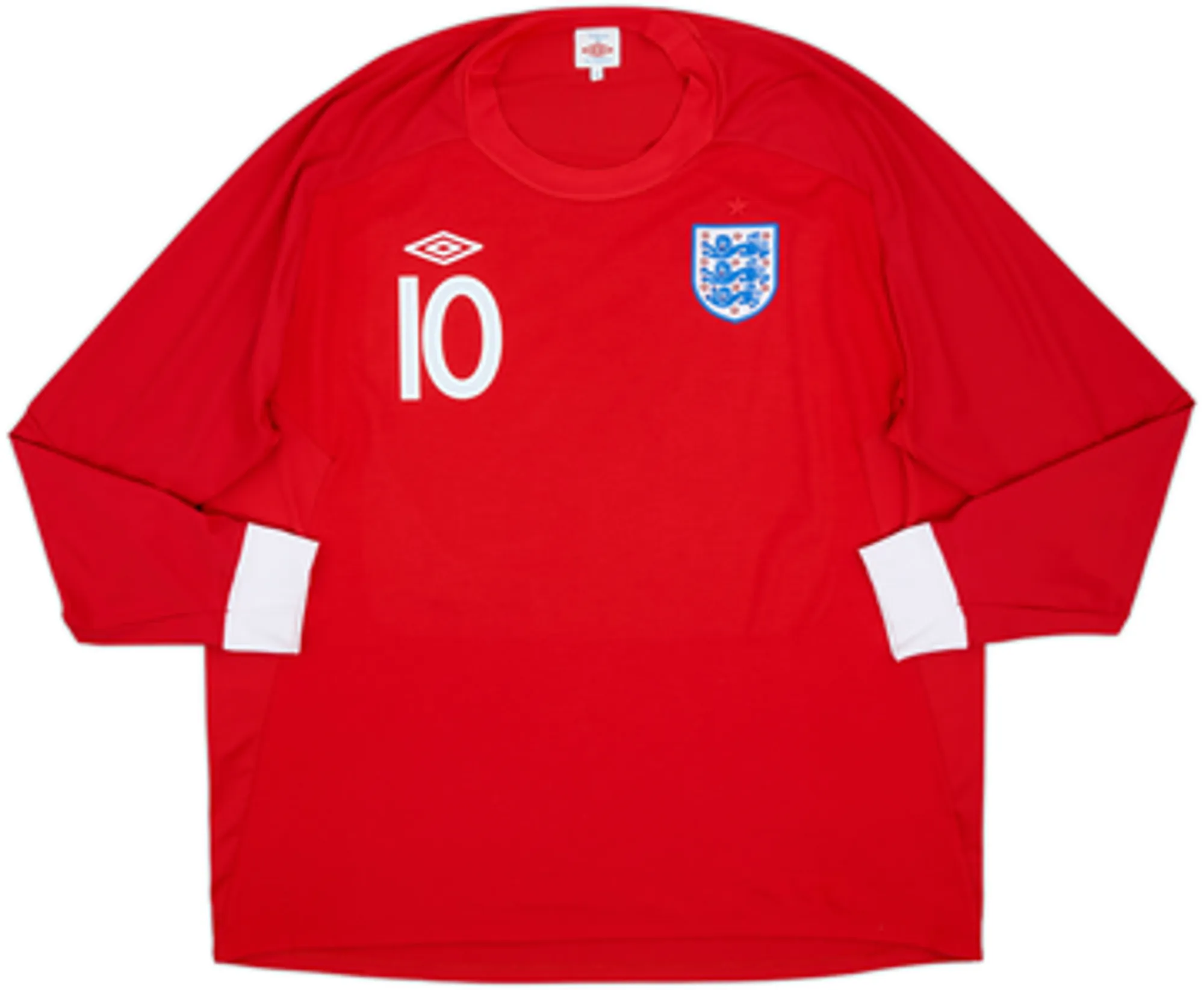 2010-11 England Away L/S Shirt Rooney #10 - 10/10 - (3XL)
