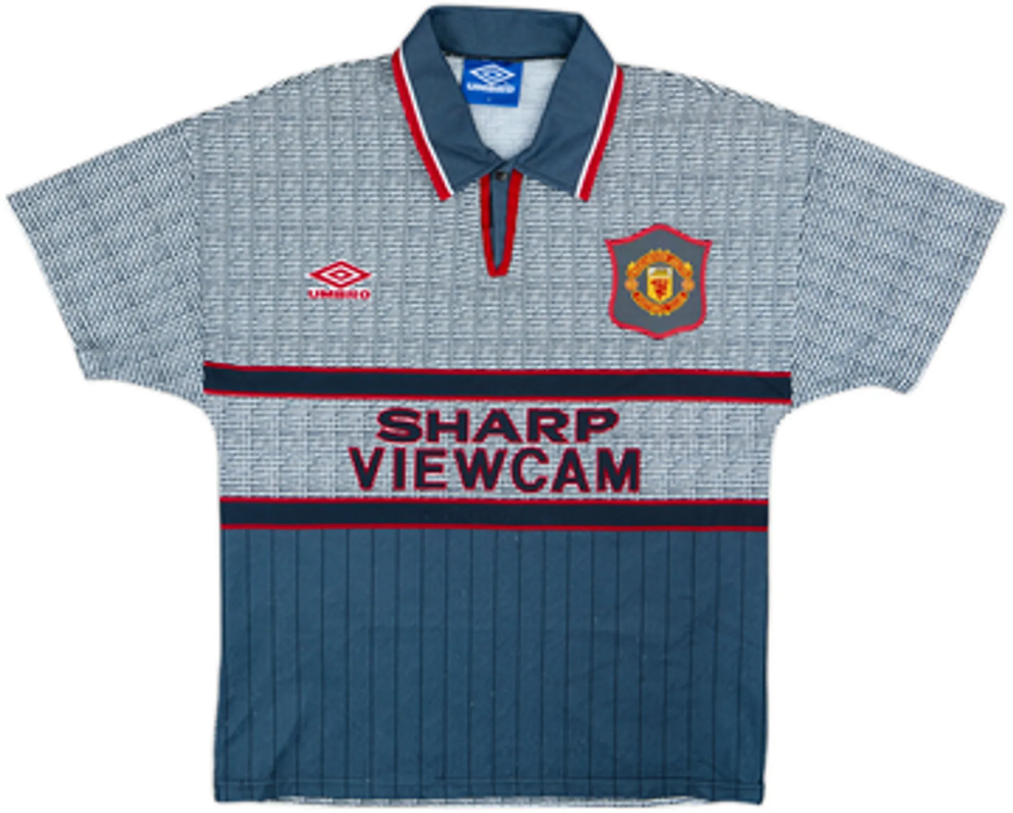 1995-96 Manchester United Away Shirt Beckham #24 - 8/10 - (XL)