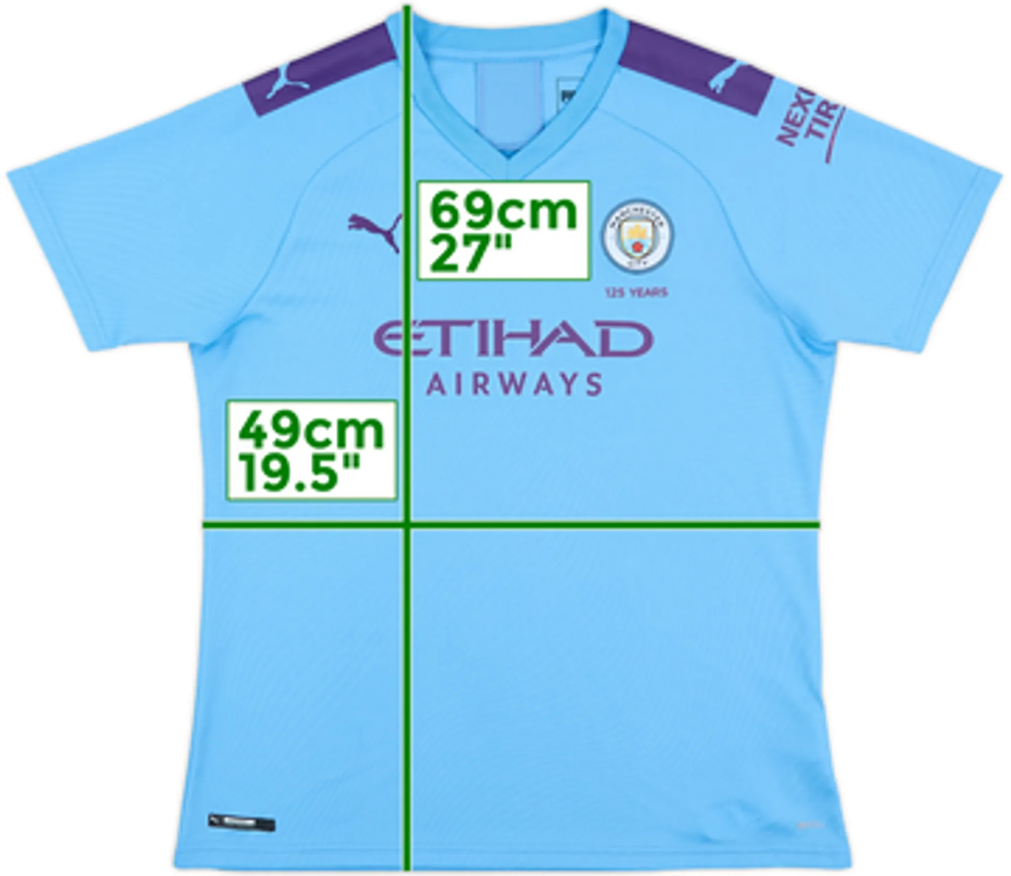 2019-20 Manchester City Home Shirt - 10/10 - (Women's XL)