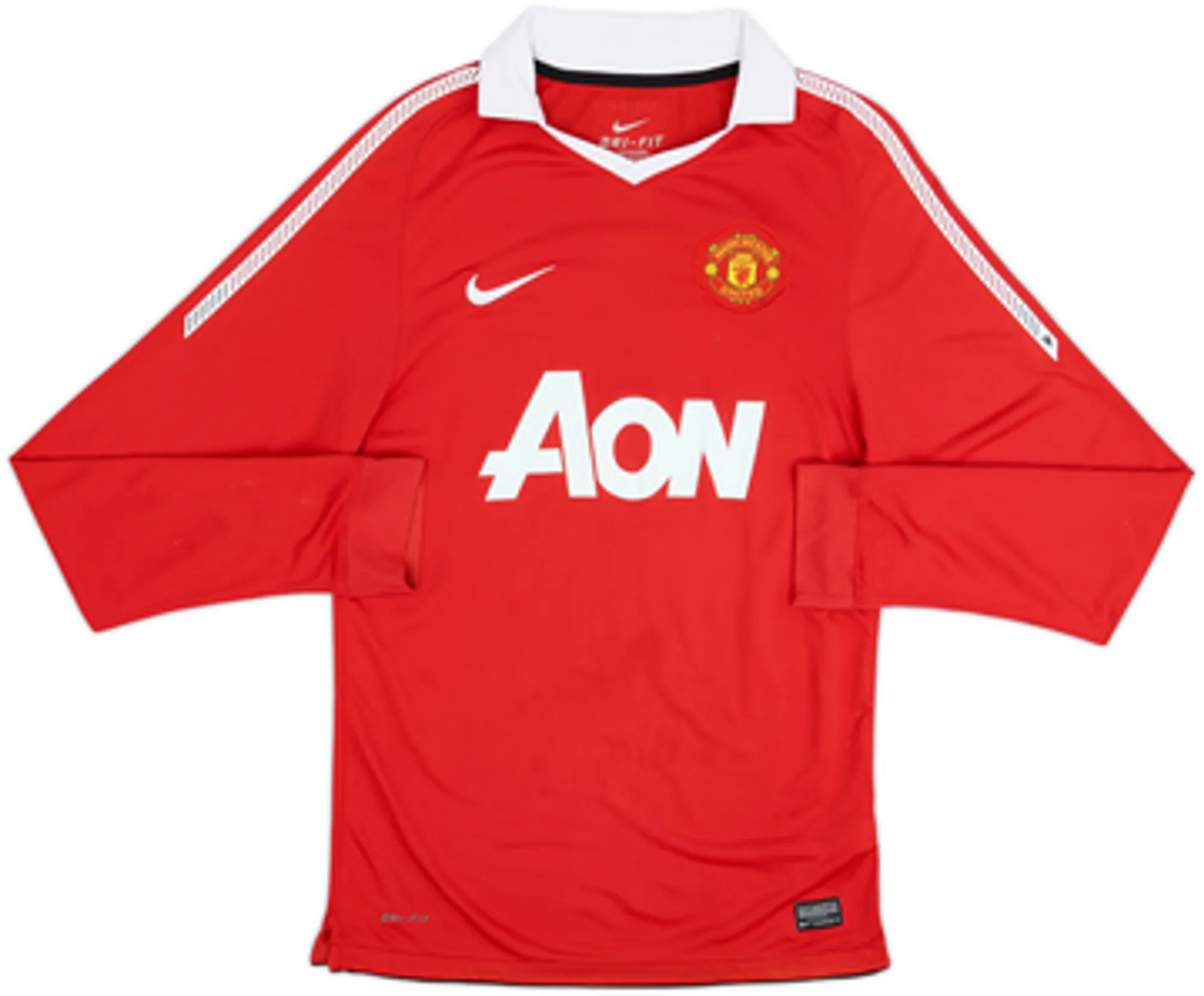 2010-11 Manchester United Home L/S Shirt Chicharito #14 - 6/10 - (L)