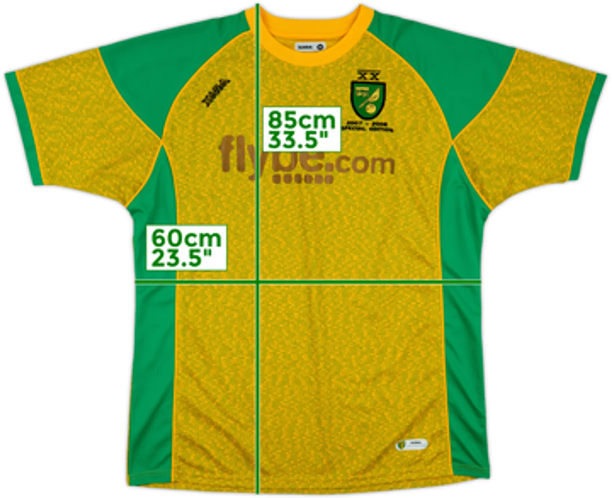 2007-08 Norwich Special Edition Home Shirt - 7/10 - (3XL)