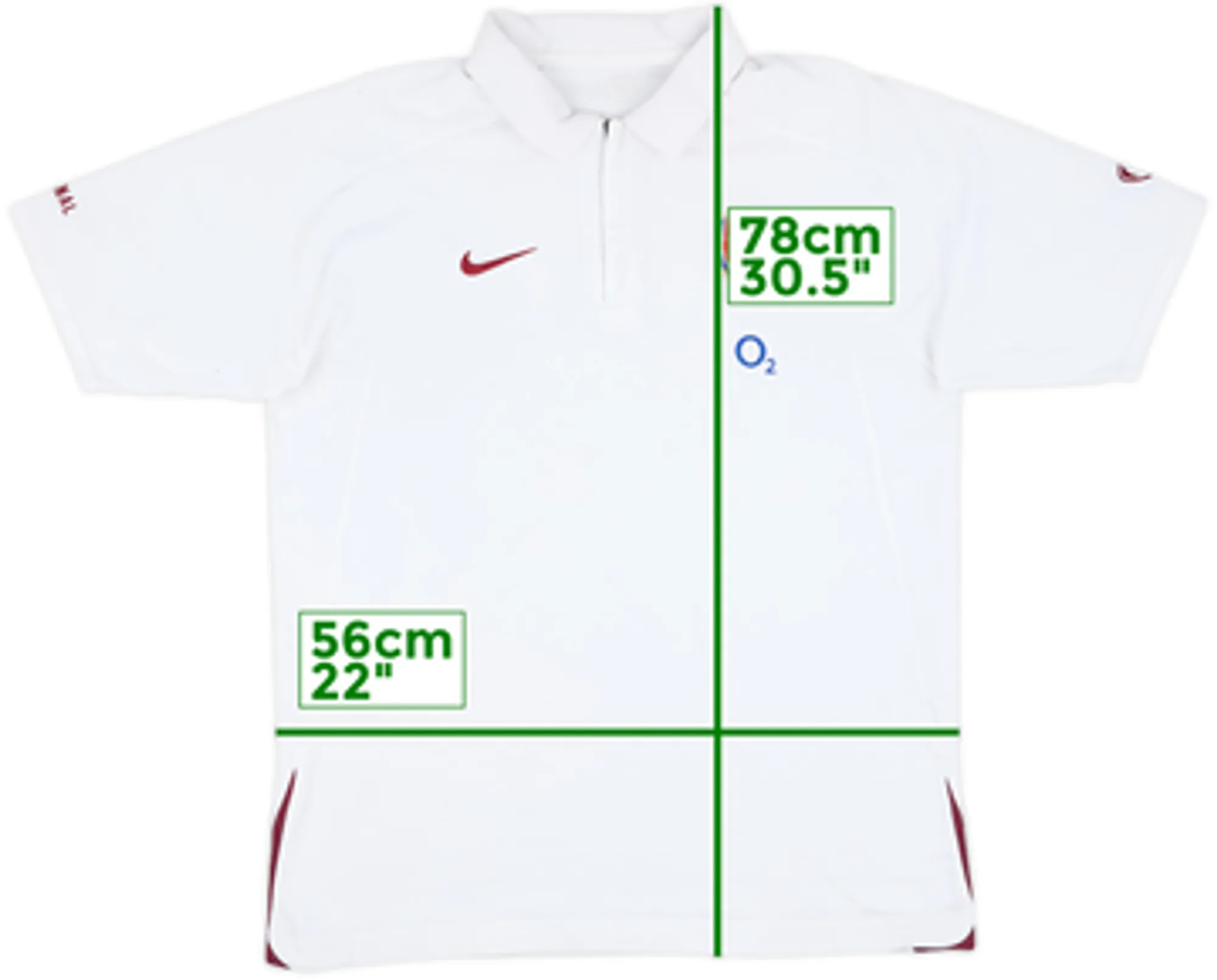 2006-07 Arsenal Nike 1/4 Zip Polo Shirt - 6/10 - (L)