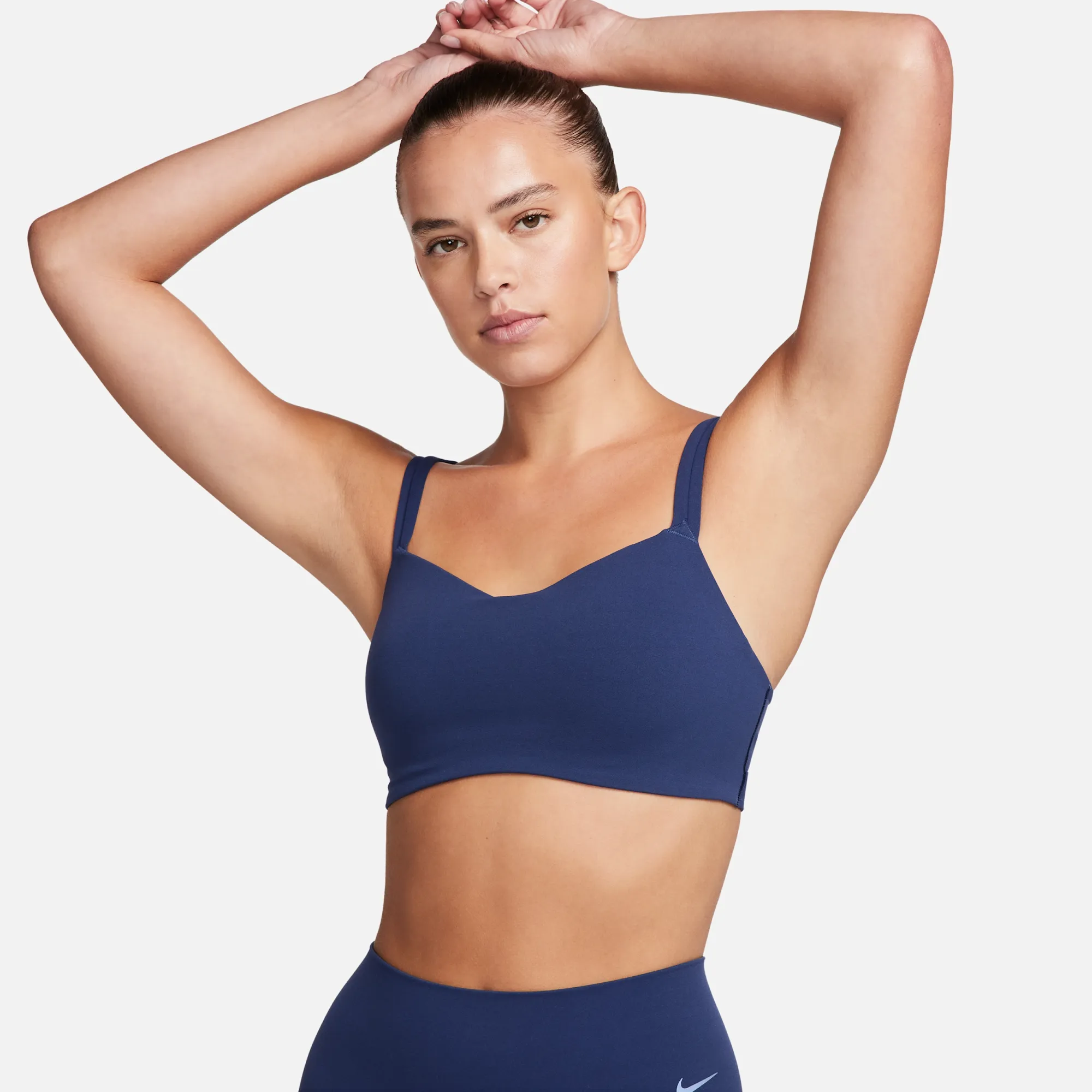 Nike Zenvy Strappy Women's Light-Support Padded Sports Bra - Blue
