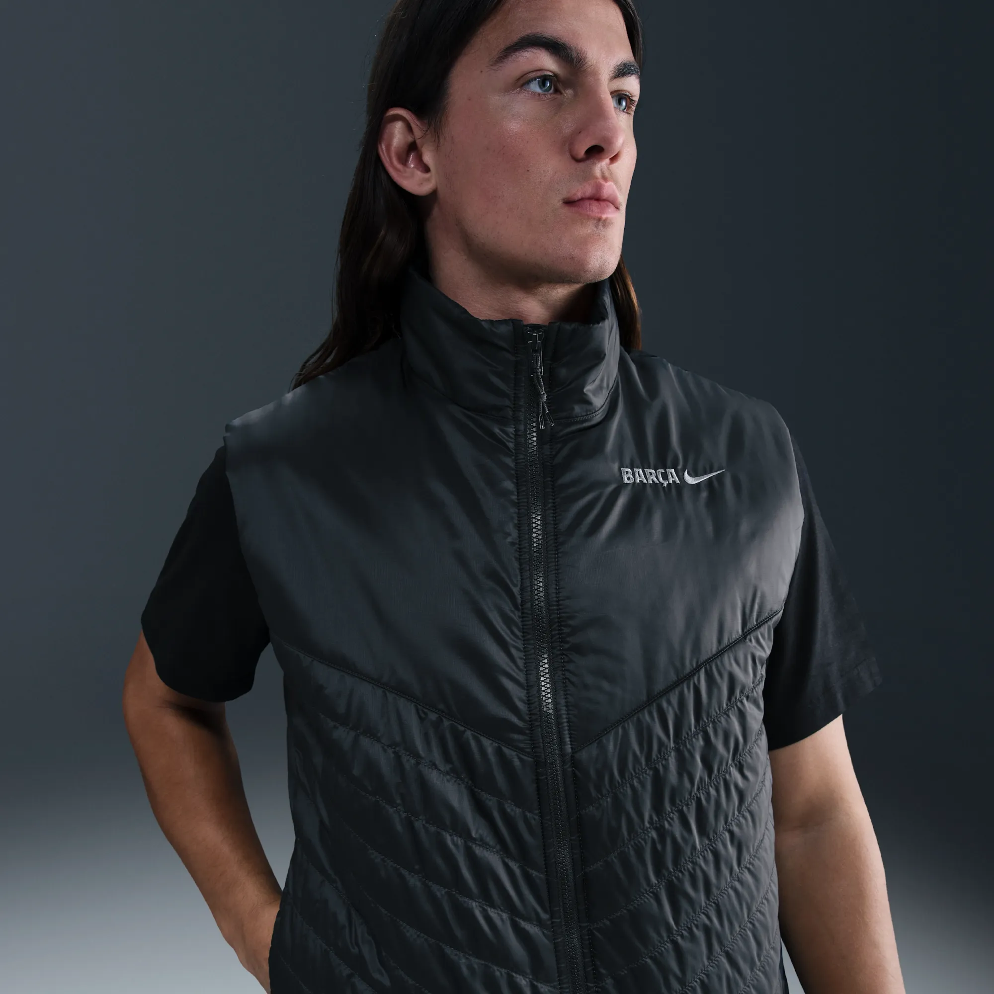 Nike Therma-FIT Football Midweight Vest - Grey