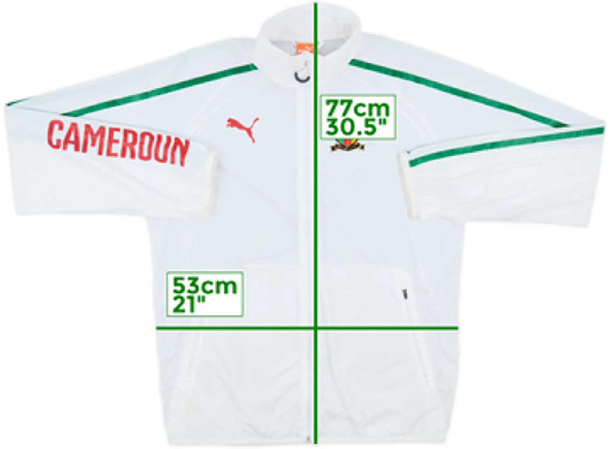 2012-14 Cameroon Puma Track Jacket - 7/10 - (M)