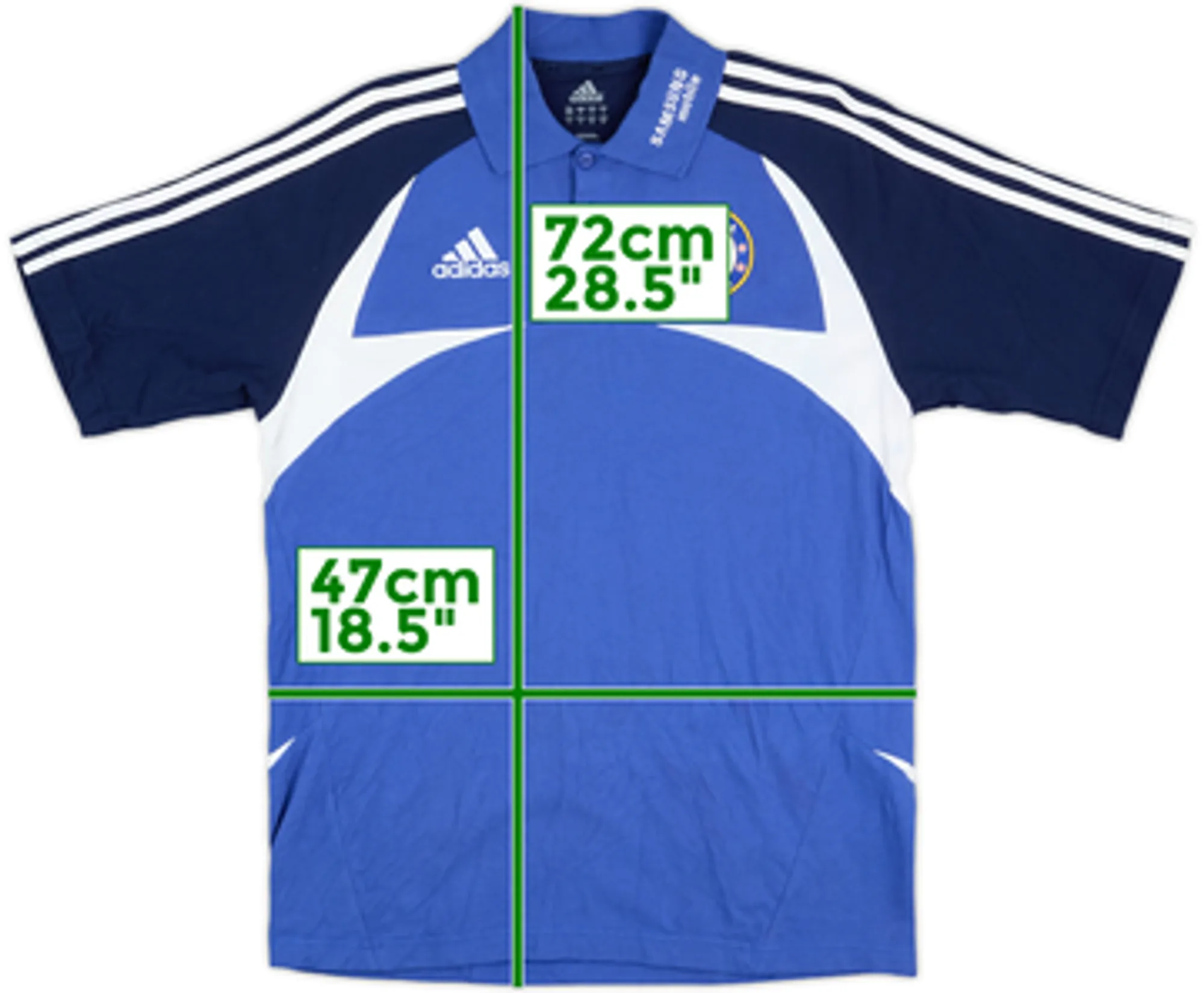 2007-08 Chelsea adidas Polo Shirt - 7/10 - (S)