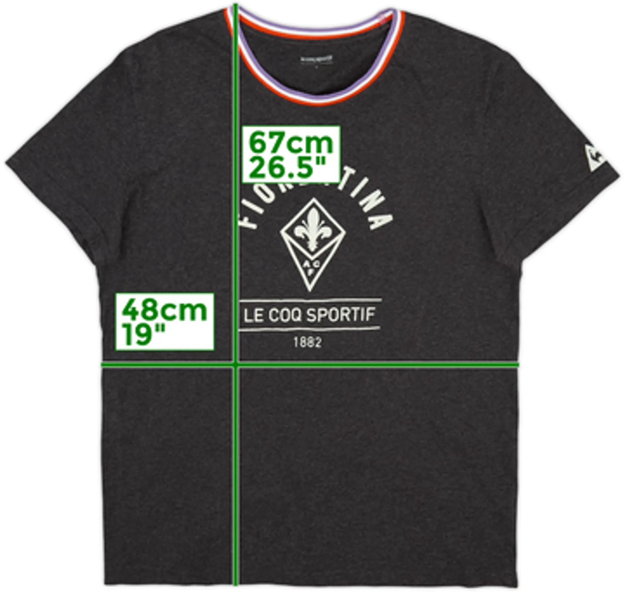 2017-18 Fiorentina Le Coq Sportif Cotton Tee - 9/10 - (L)