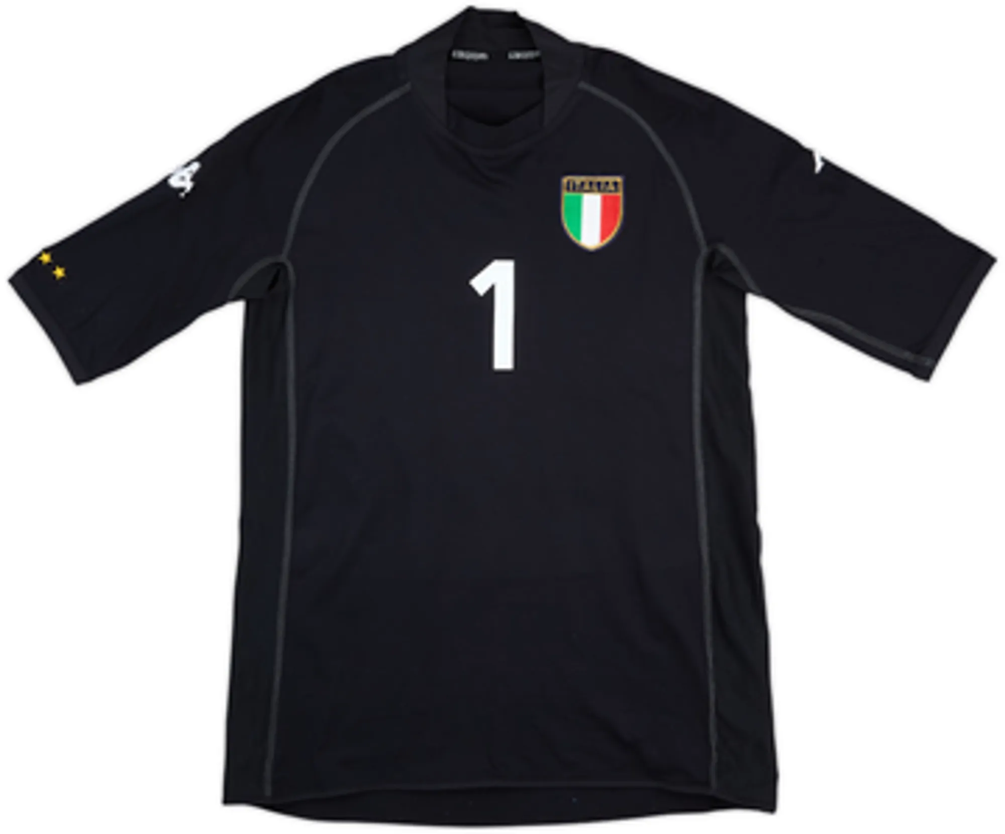 2002 Italy GK S/S Shirt Buffon #1 - 10/10 - (L)