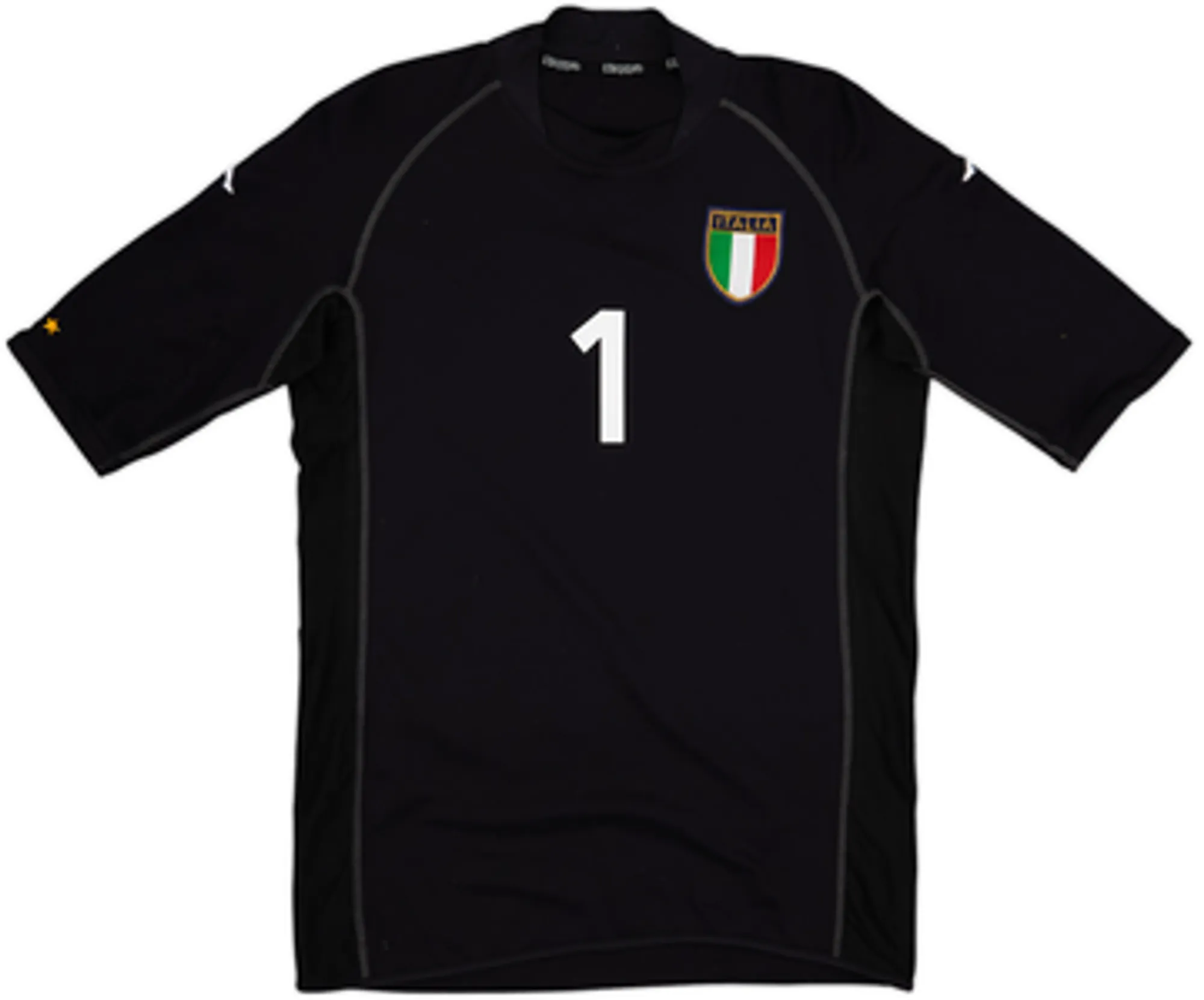 2002 Italy GK S/S Shirt Buffon #1 - 9/10 - (L)