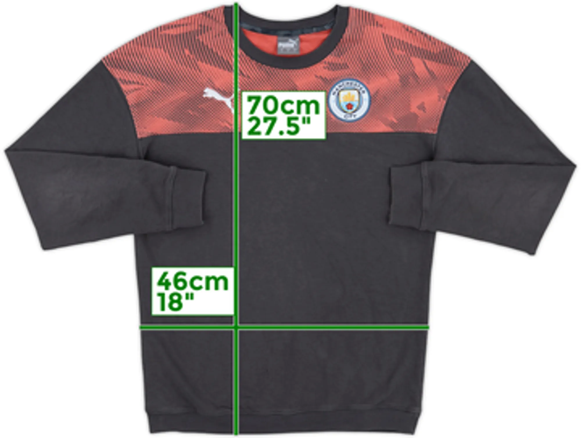 2019-20 Manchester City Puma Hooded Sweat Top - 7/10 - (S)