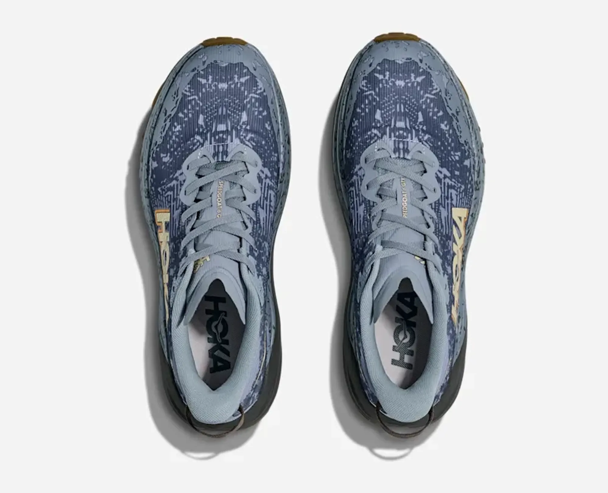 Hoka Men's Speedgoat 6 Gore-Tex Trail Shoes In Washed Blue/Asphalt Grey