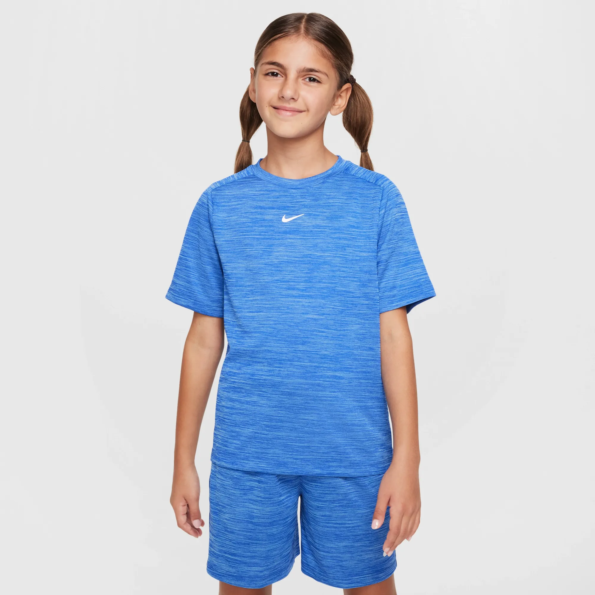 Nike Multi Older Kids' Dri-FIT Short-Sleeve Top - Blue